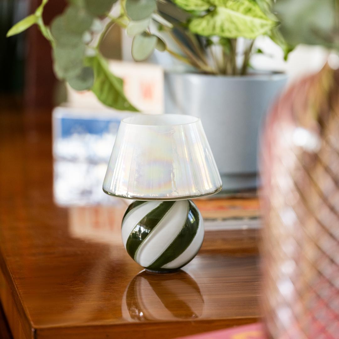 Aravalı Cam Dekoratif Kase 10x10x22 Cm Yeşil