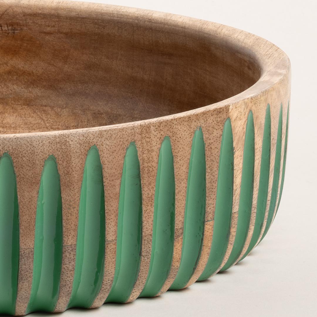 Lakrı Mango Ağacı Kase 25 Cm Yeşil