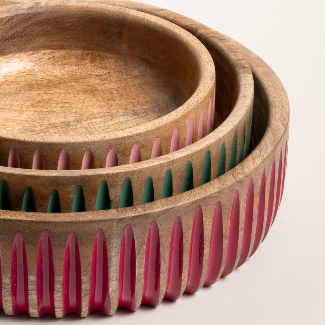 Lakrı Mango Ağacı Kase 25 Cm Yeşil