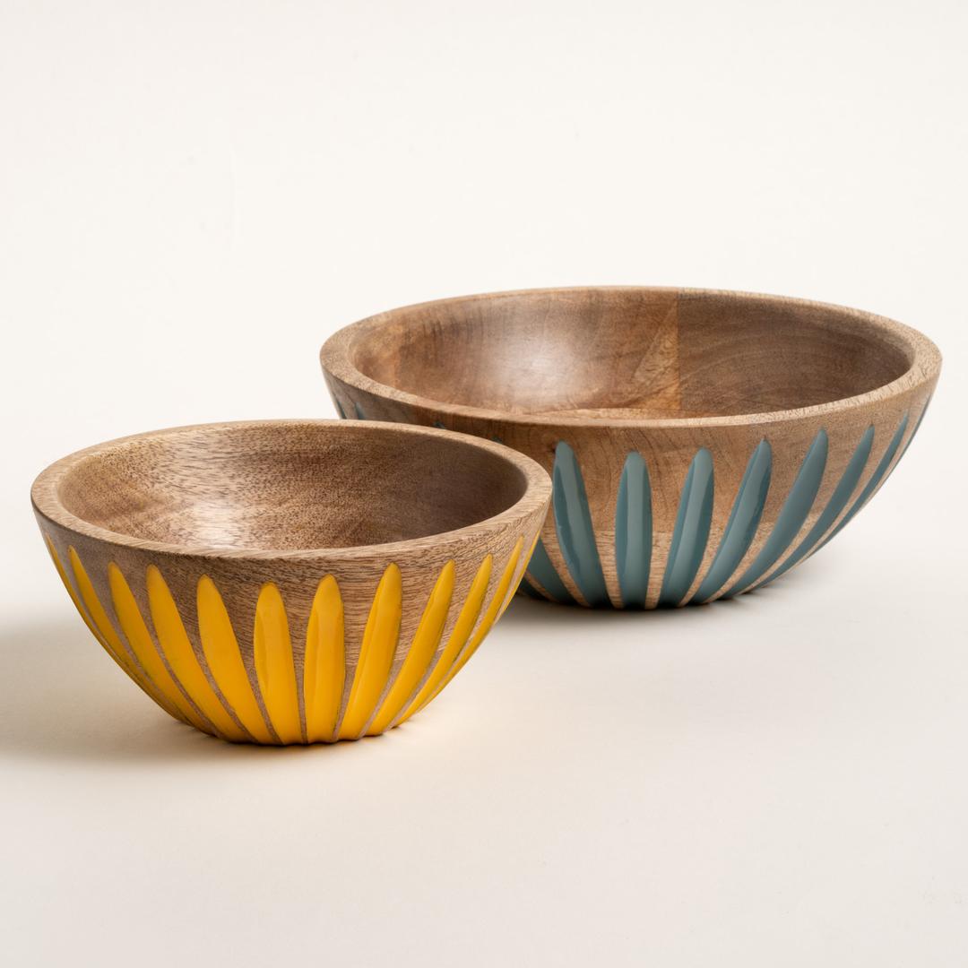 Lakrı Mango Ağacı Kase 20x20 Cm Yeşil