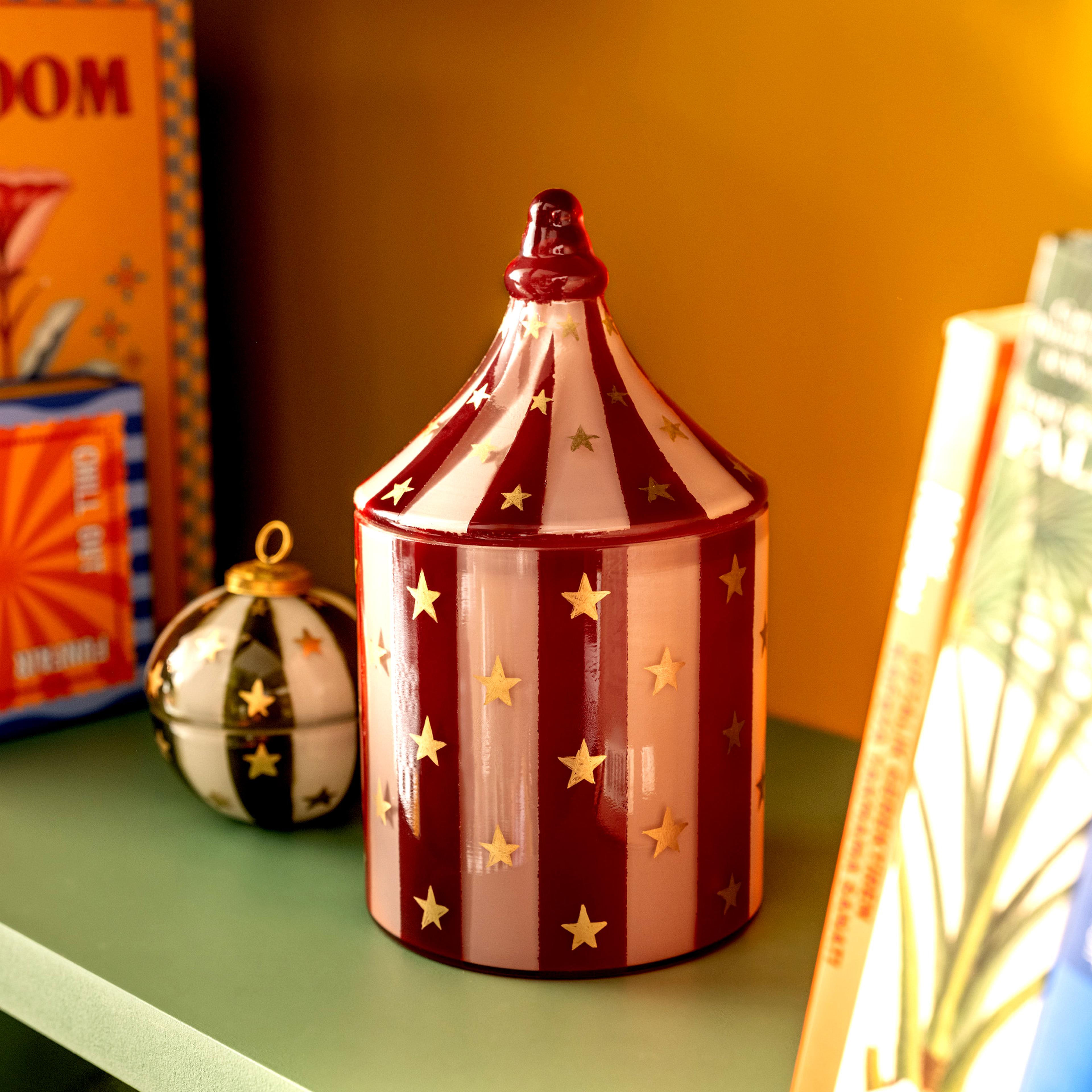 Aravalı Cam Dekoratif Kase 13x13x24 Cm Fuşya