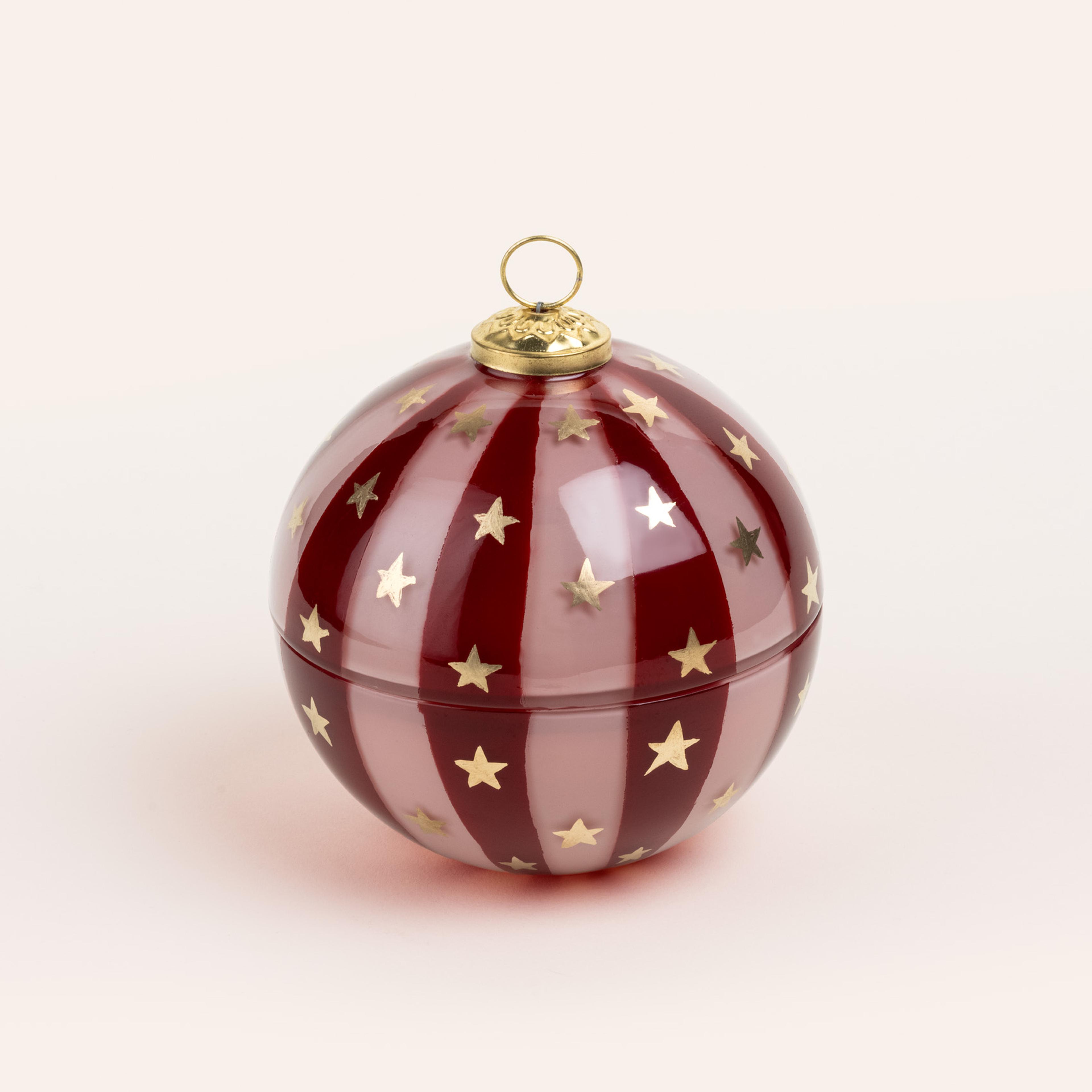 Aravalı Cam Dekoratif Kase 13x13x13 Cm Fuşya