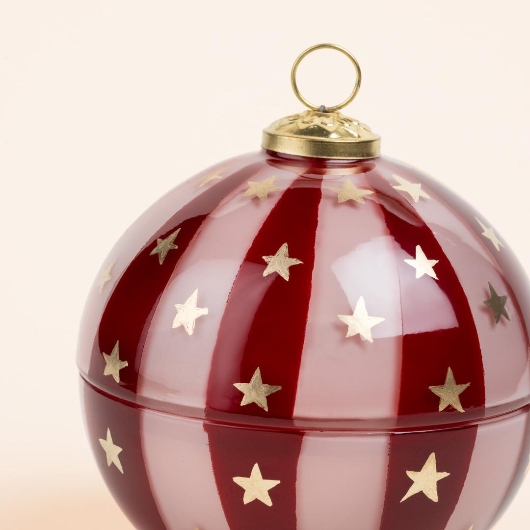 Aravalı Cam Dekoratif Kase 13x13x13 Cm Fuşya