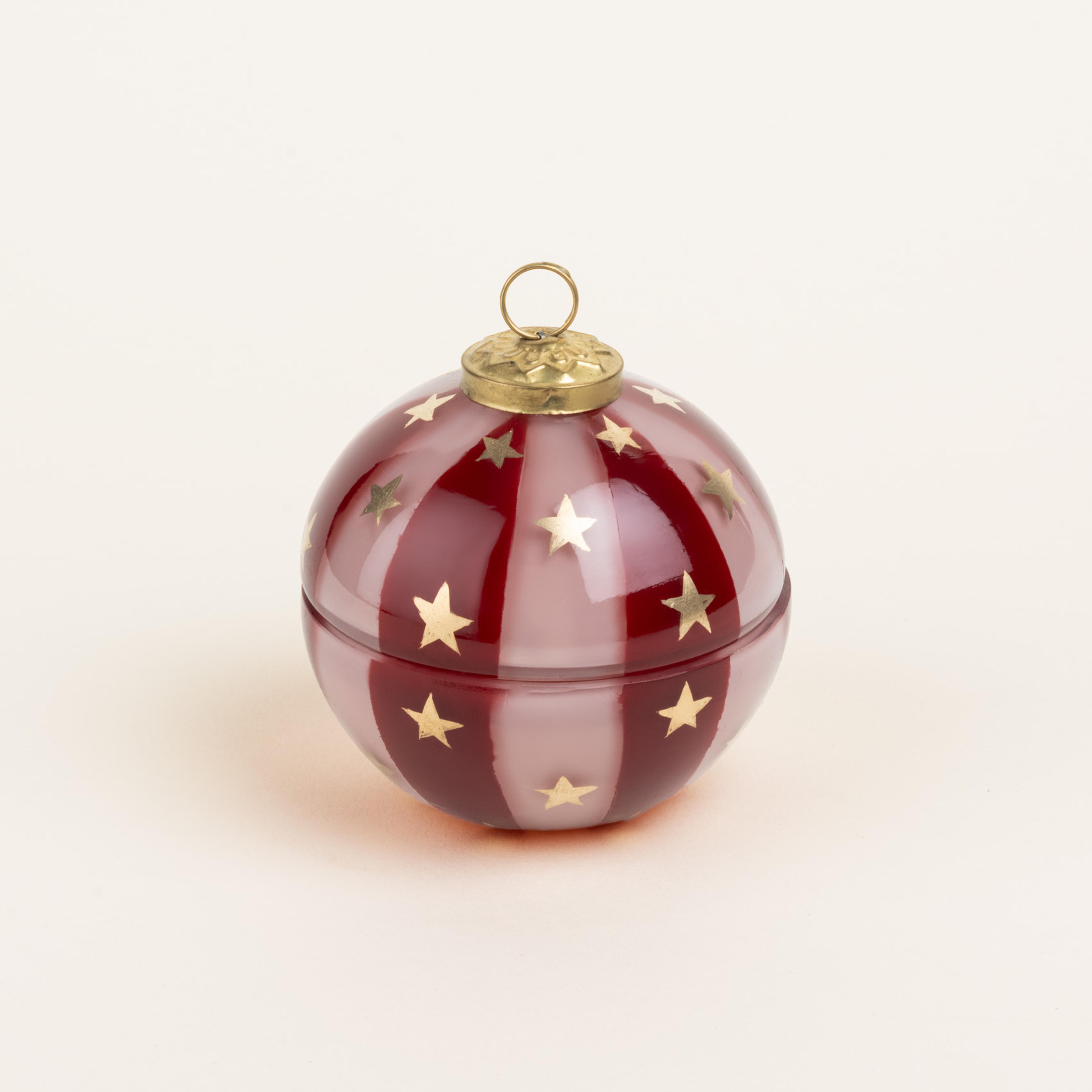 Aravalı Cam Dekoratif Kase 8x8x8 Cm Fuşya