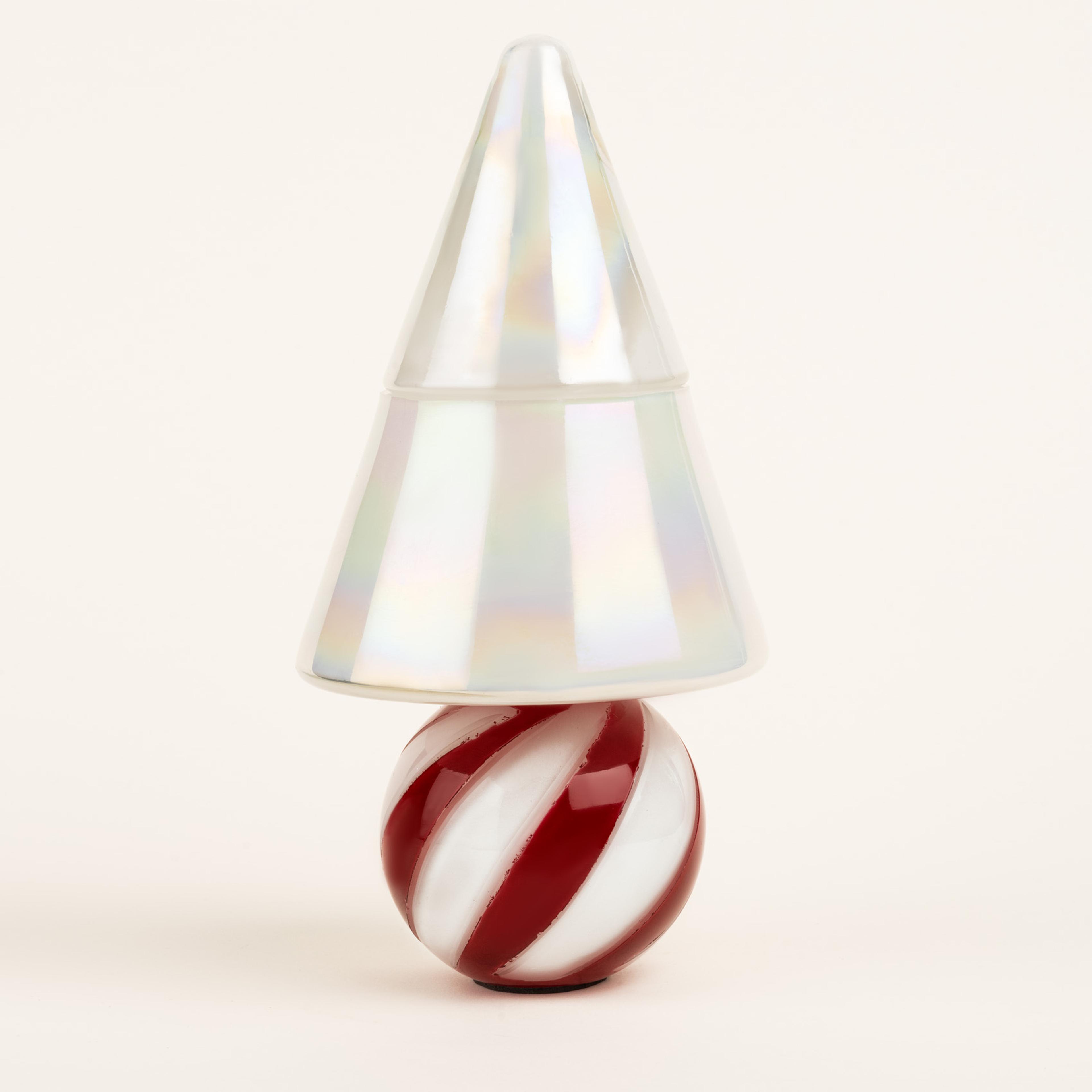 Aravalı Cam Dekoratif Kase 10x10x22 Cm Fuşya