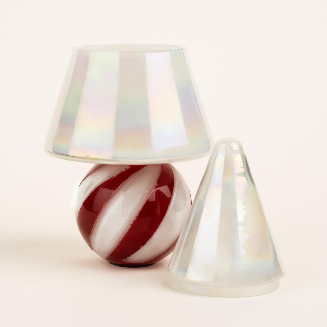 Aravalı Cam Dekoratif Kase 10x10x22 Cm Fuşya