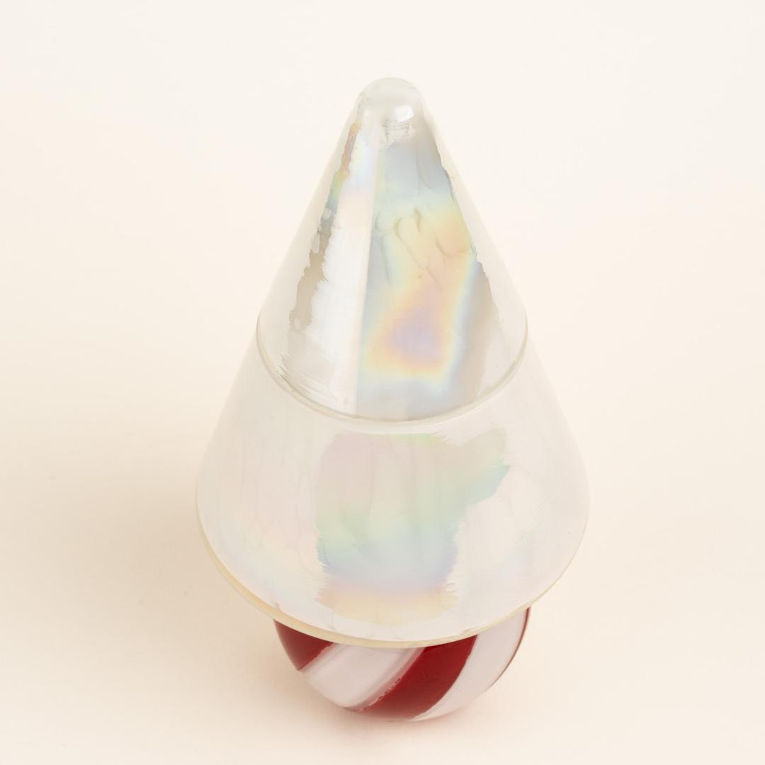 Aravalı Cam Dekoratif Kase 10x10x22 Cm Fuşya