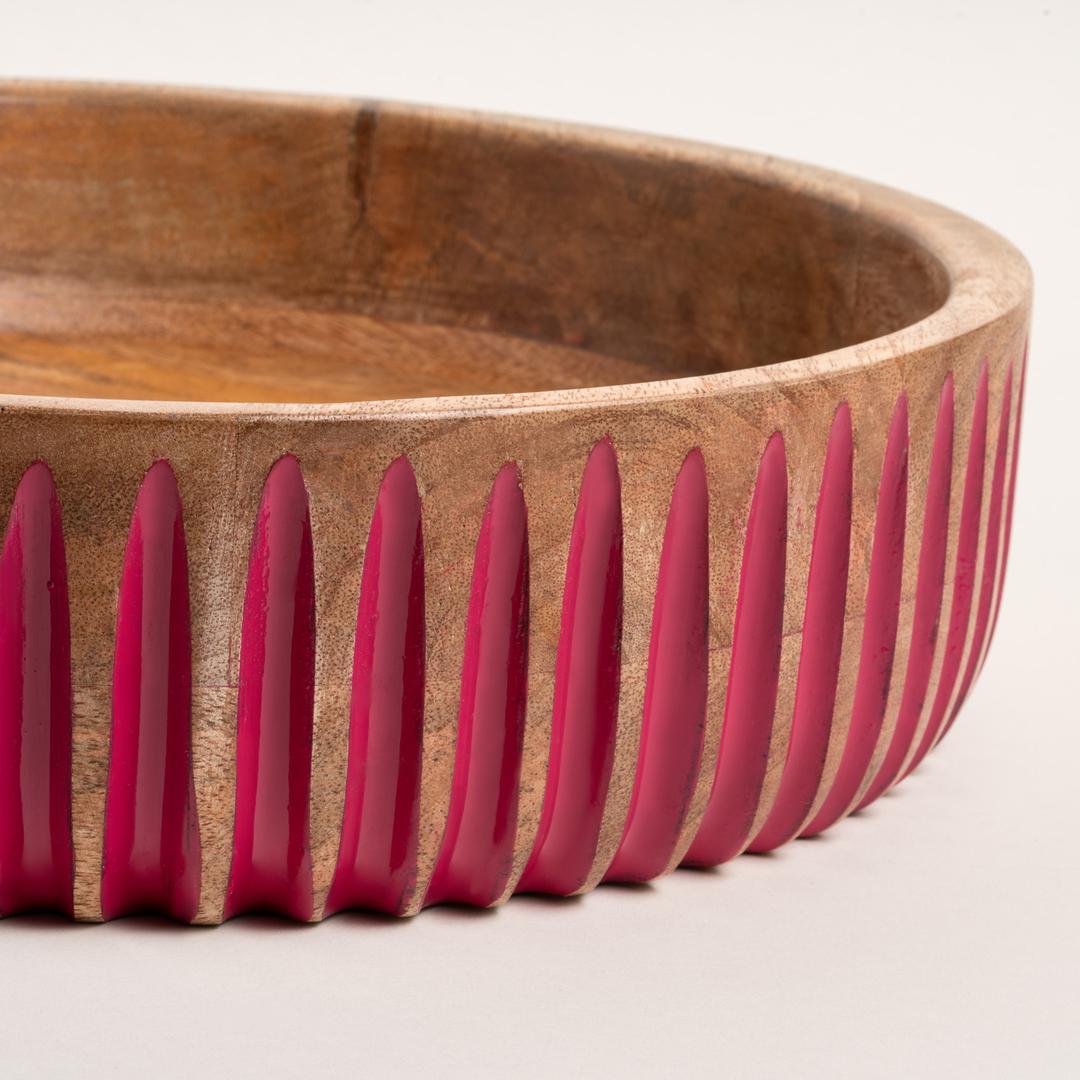 Lakrı Mango Ağacı Kase 30 Cm Fuşya