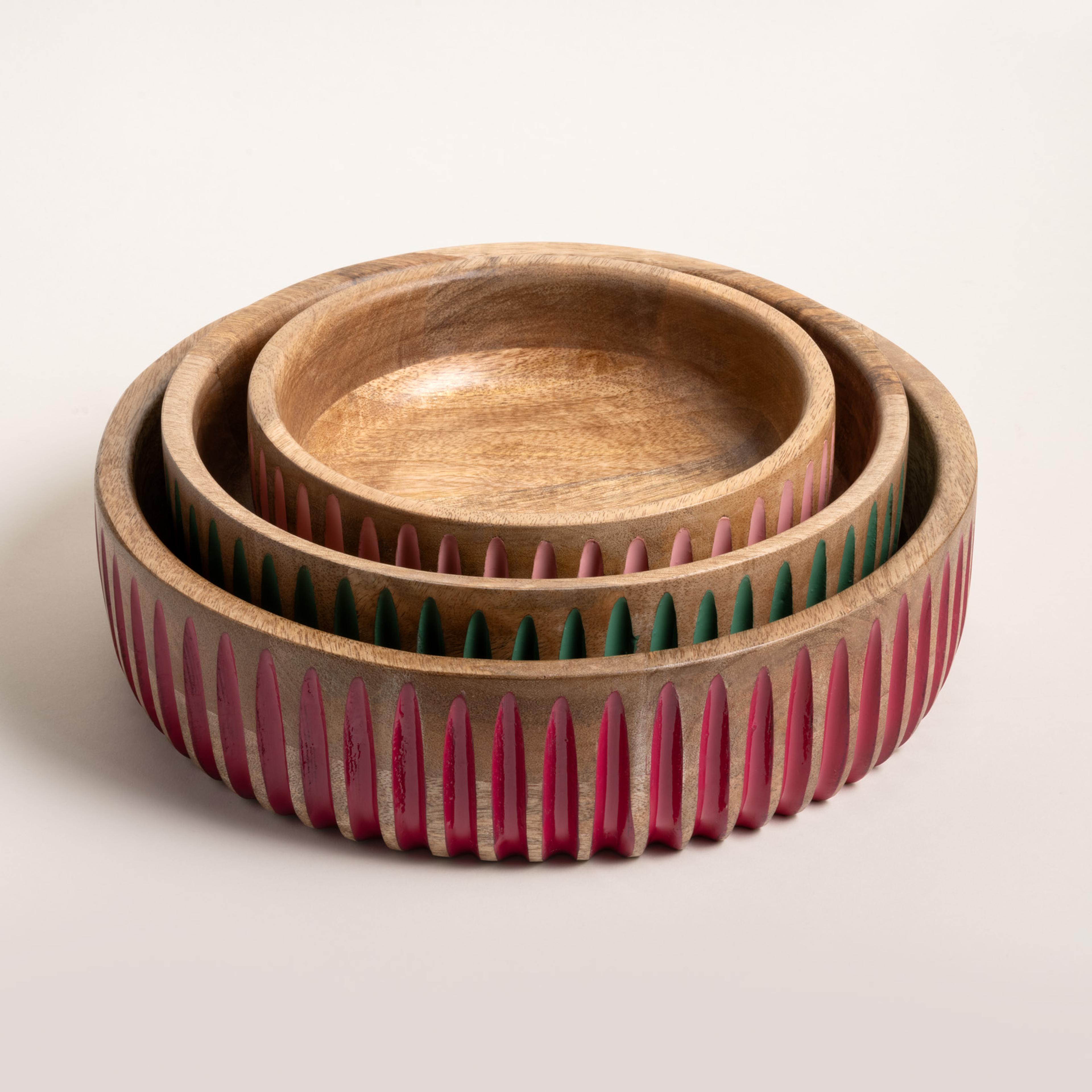 Lakrı Mango Ağacı Kase 30 Cm Fuşya