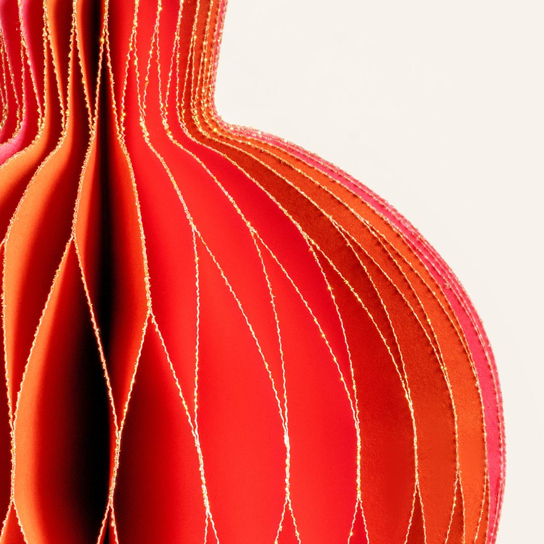 Naıla - Dekoratif Obje 10 Cm Fuşya - Turuncu