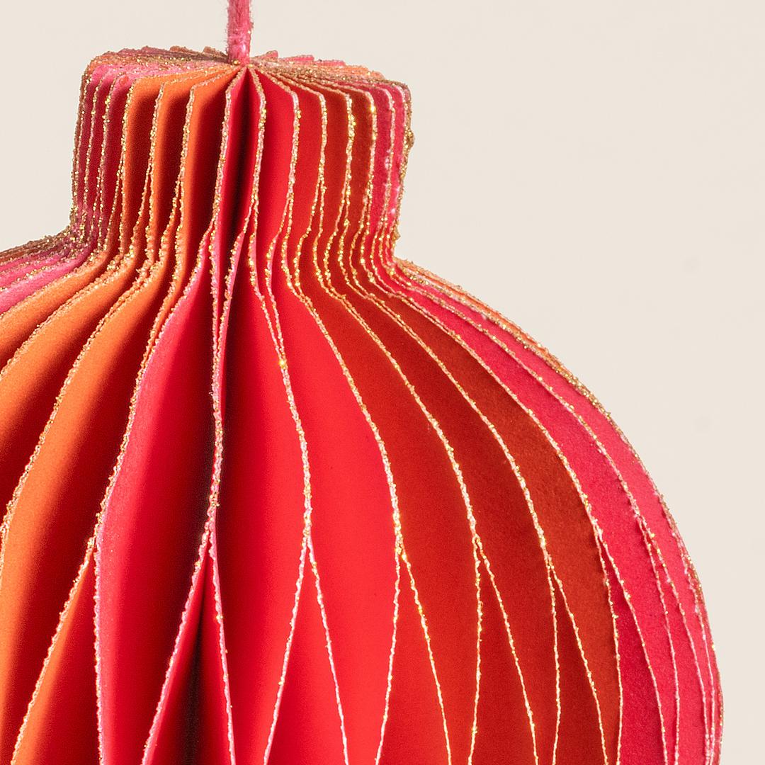 Naıla - Dekoratif Obje 8 Cm Fuşya - Turuncu