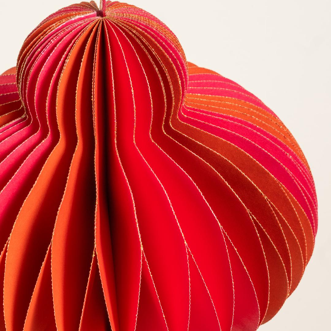 Naıla - Dekoratif Obje 15 Cm Fuşya - Turuncu