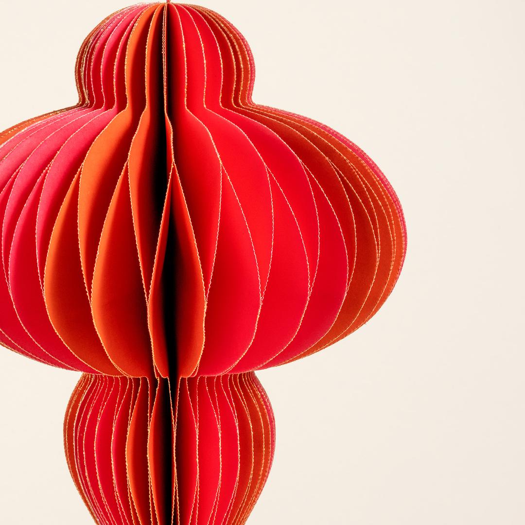 Naıla - Dekoratif Obje 15 Cm Fuşya - Turuncu