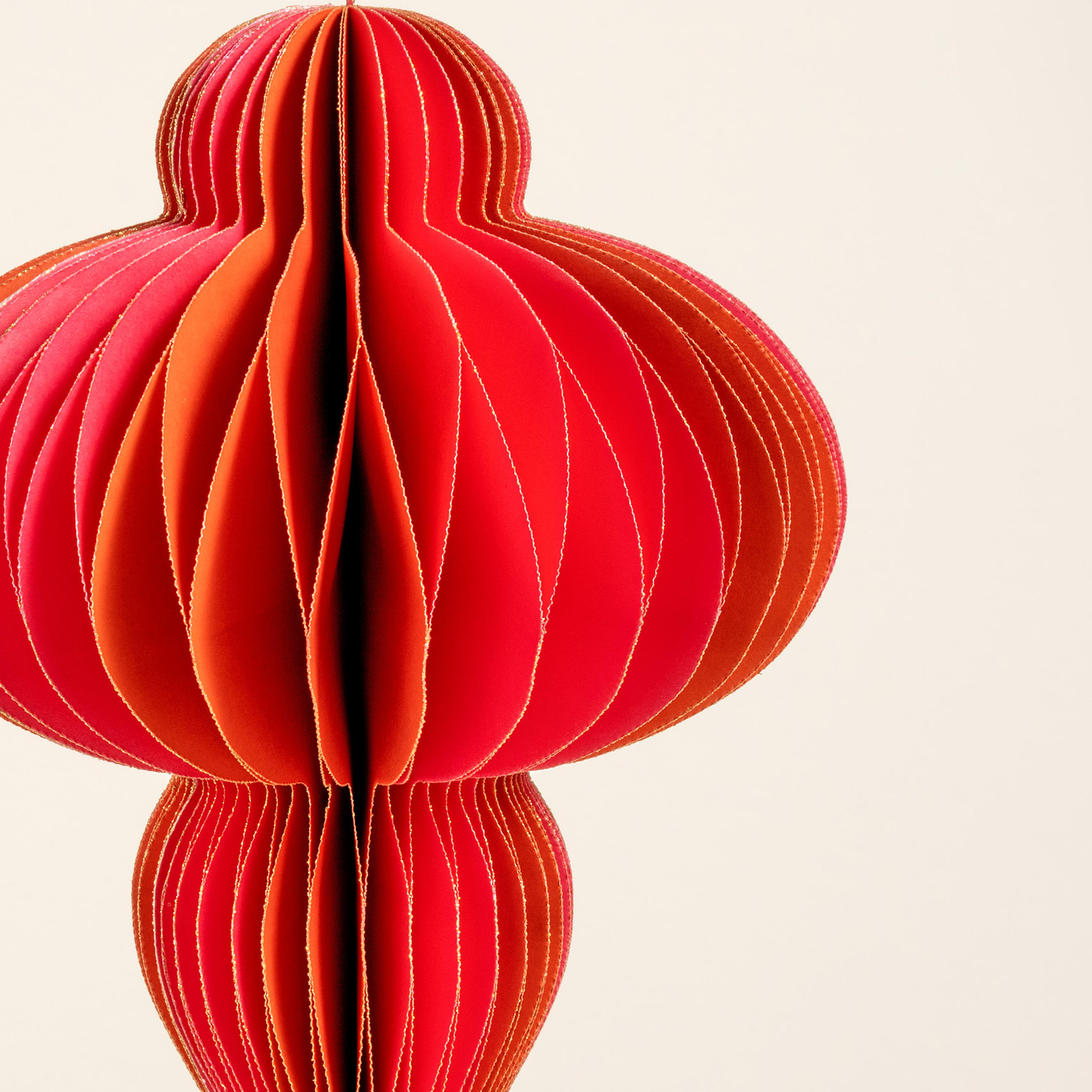 Naıla - Dekoratif Obje 15 Cm Fuşya - Turuncu