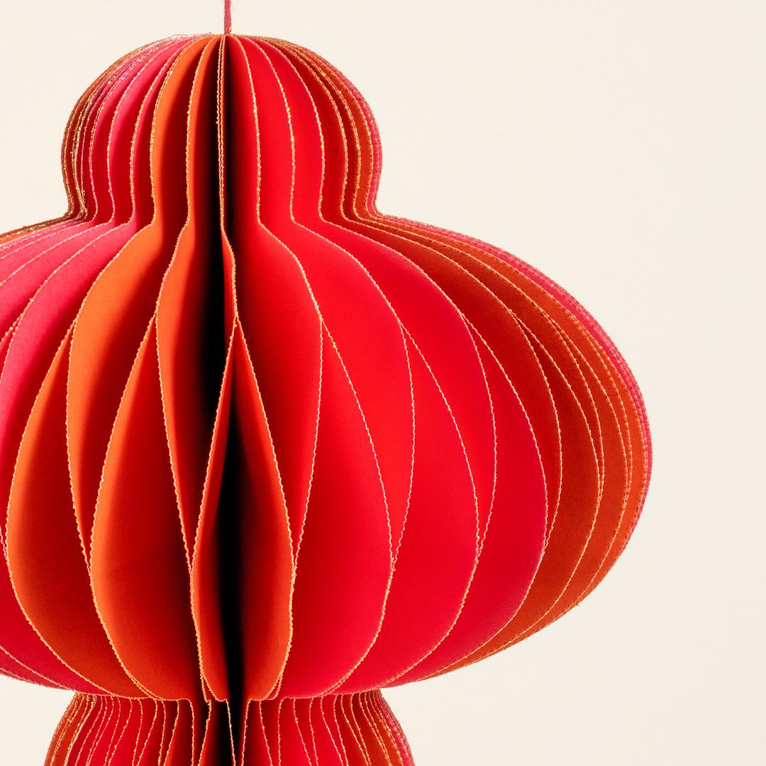 Naıla Dekoratif Obje 25 Cm Fuşya - Turuncu
