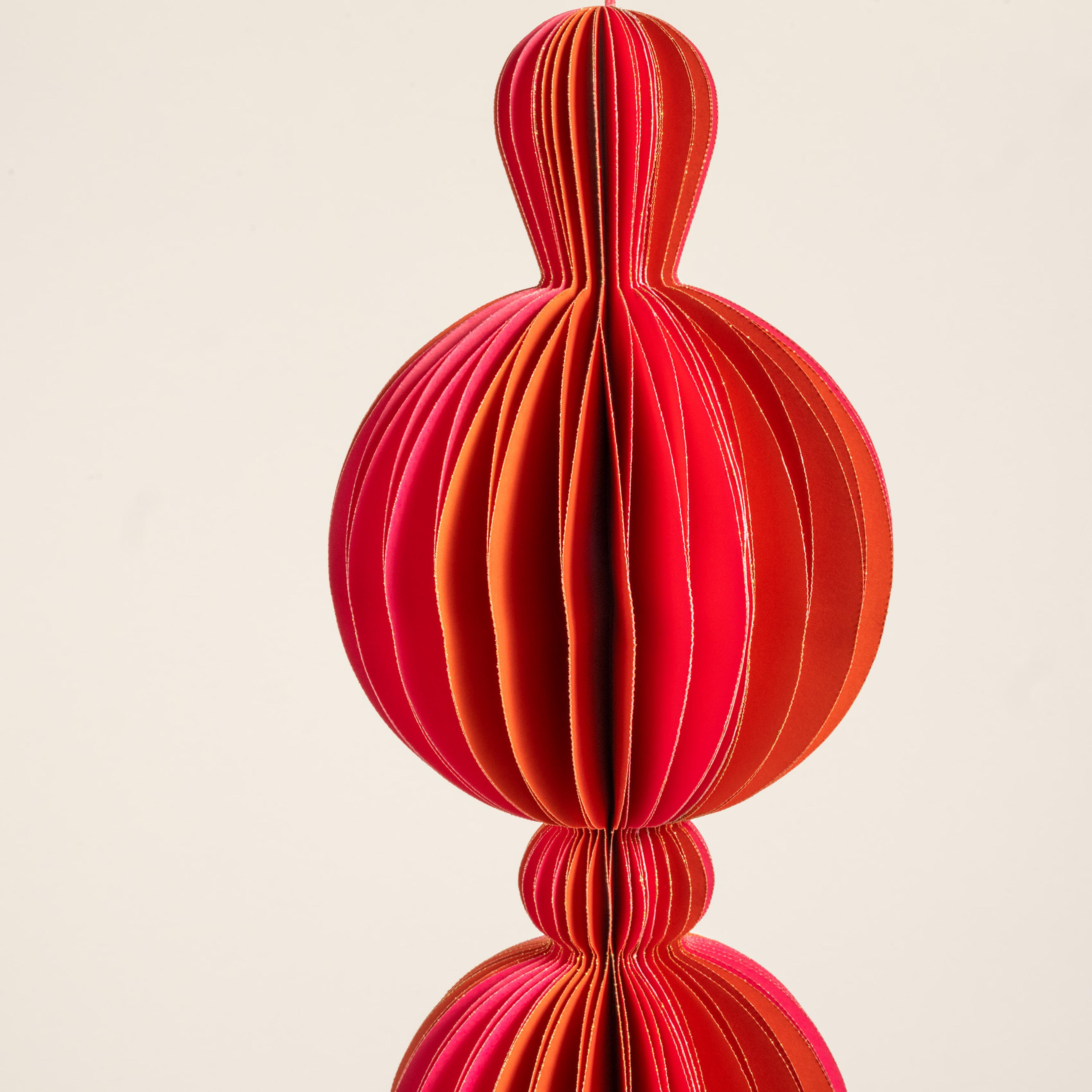 Naıla - Dekoratif Obje 60 Cm Fuşya - Turuncu