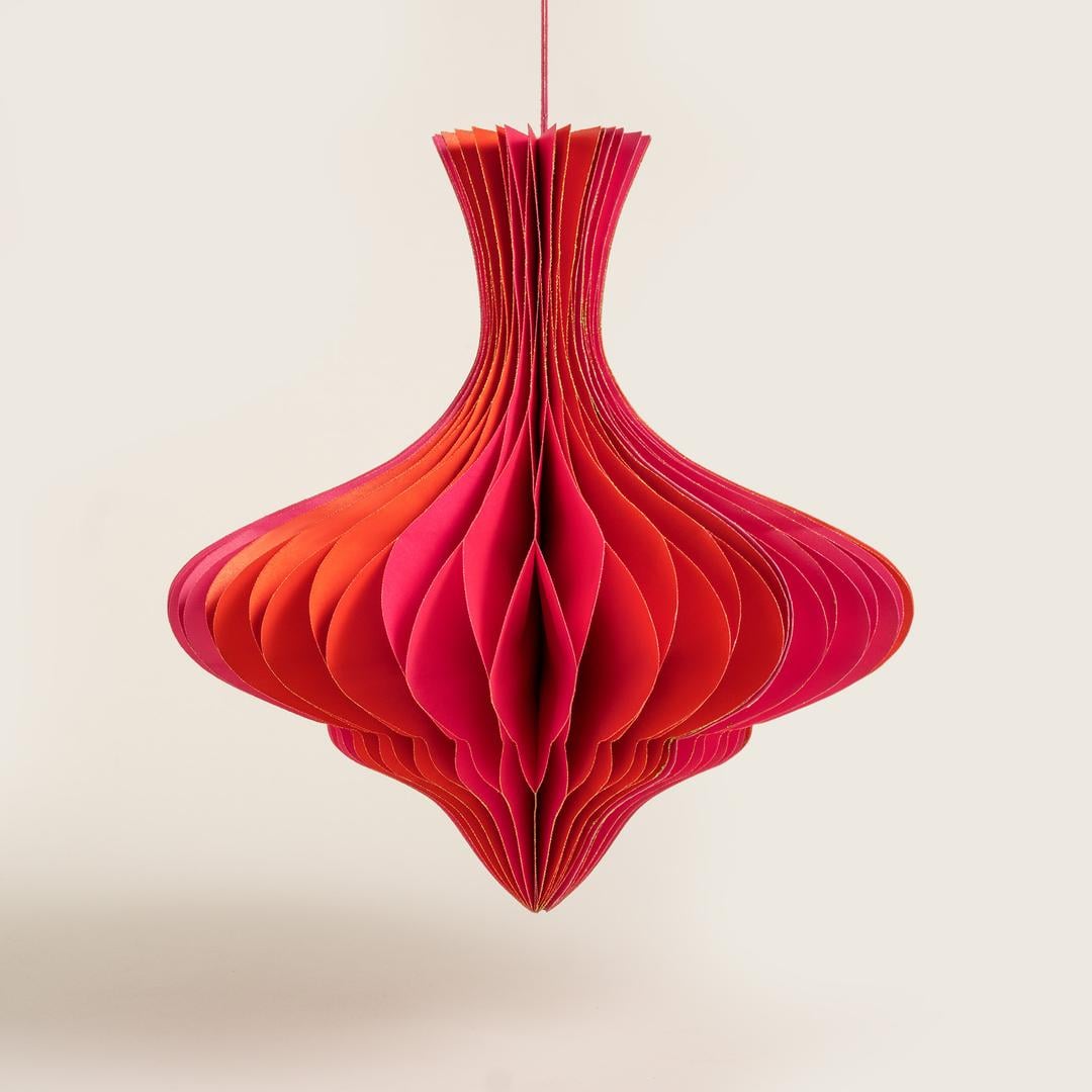 Naıla Dekoratif Obje 30 Cm Fuşya - Turuncu