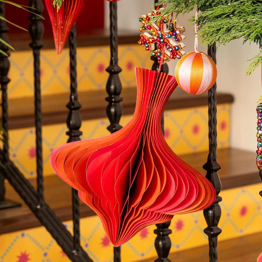 Naıla Dekoratif Obje 30 Cm Fuşya - Turuncu