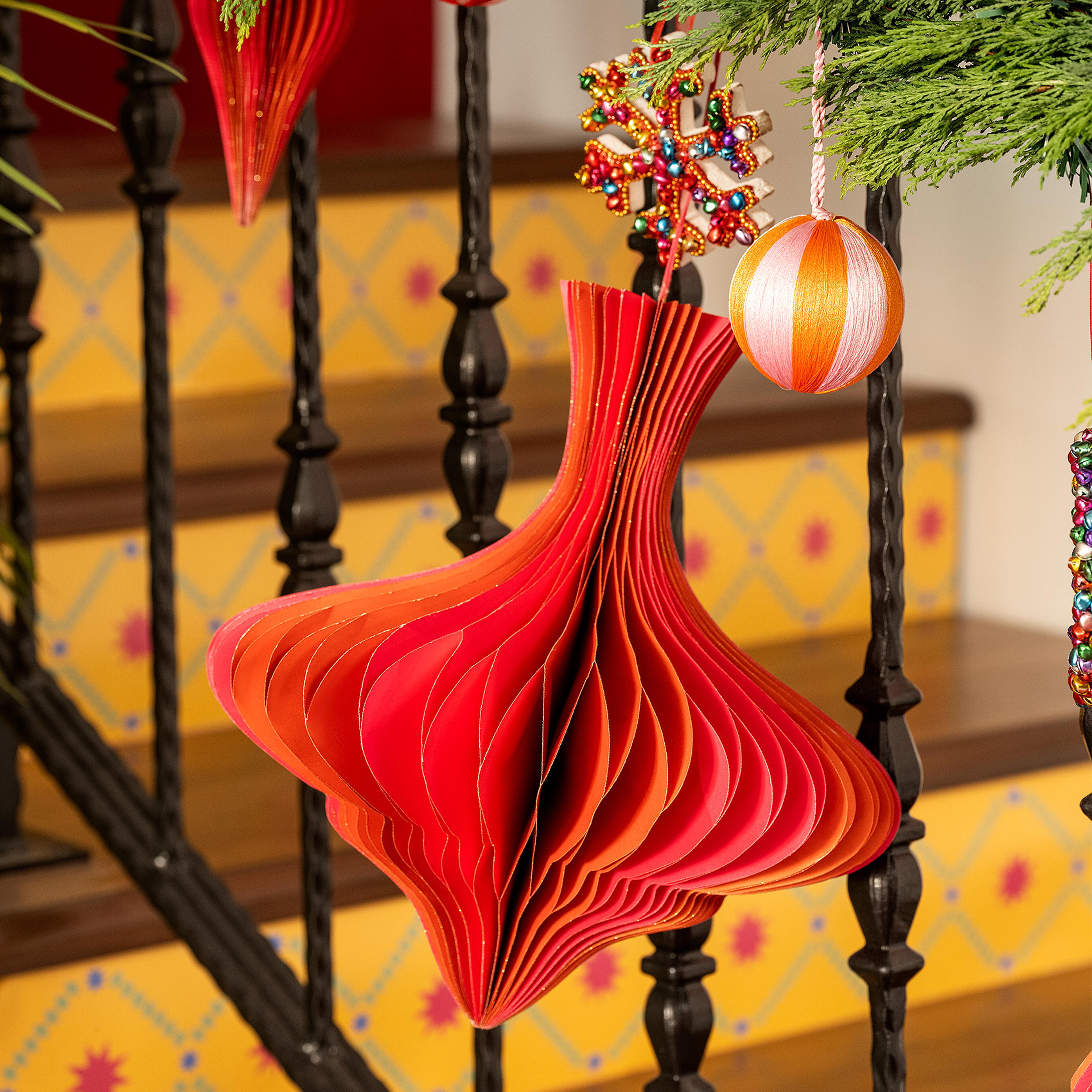 Naıla Dekoratif Obje 30 Cm Fuşya - Turuncu