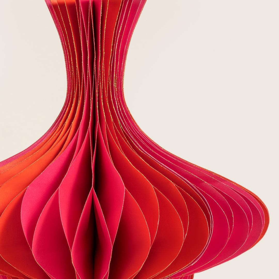 Naıla Dekoratif Obje 30 Cm Fuşya - Turuncu