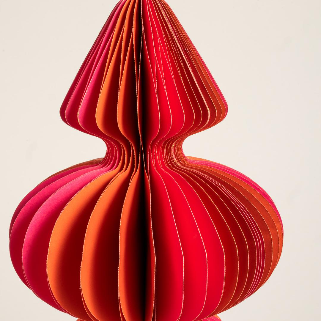 Naıla Dekoratif Obje 40 Cm Fuşya - Turuncu