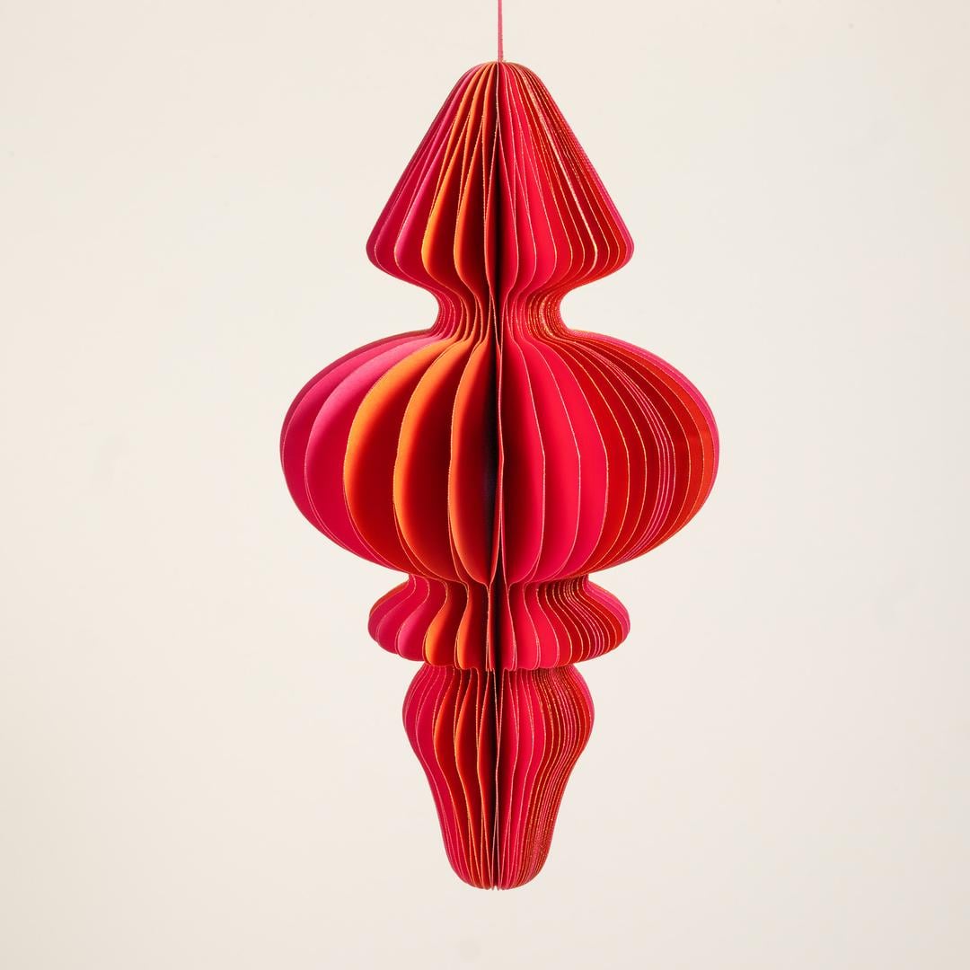 Naıla Dekoratif Obje 40 Cm Fuşya - Turuncu