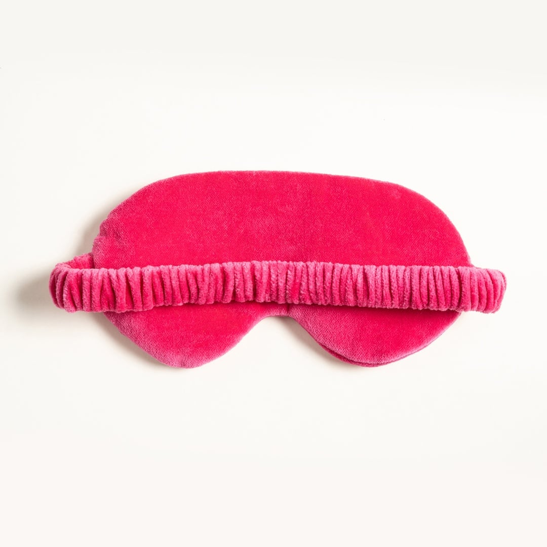 Delhı Nakışlı Pamuk Pamuk Uyku Bandı 18.5x9 Cm Fuşya