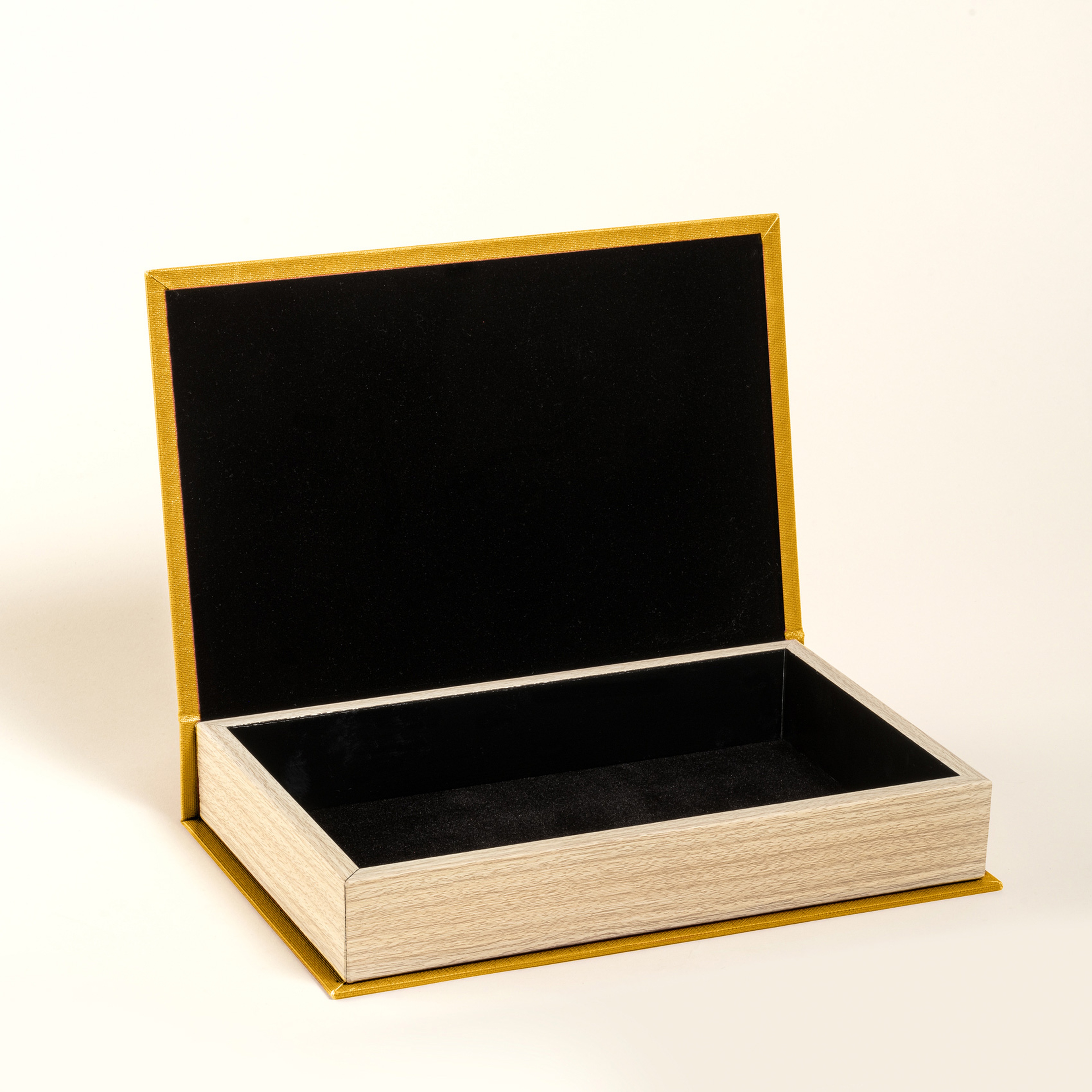 Olbıa Kanvas - Polistren - Kadife Dekoratif Kutu 19x30 Cm Sarı - Turuncu