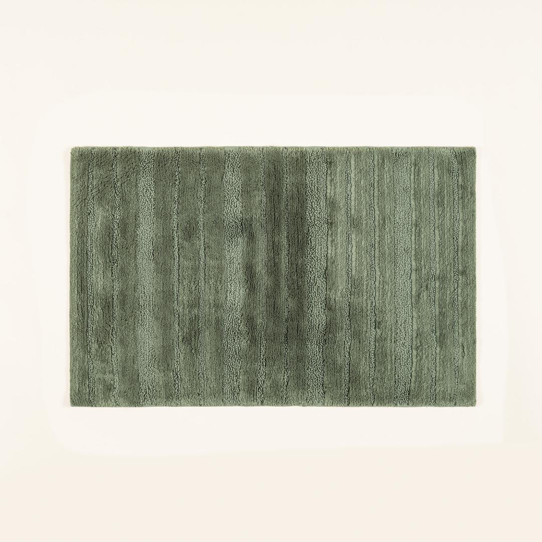 Punjab - Pamuk Pamuklu Banyo Paspası 40x60 Cm Orman Yeşilı