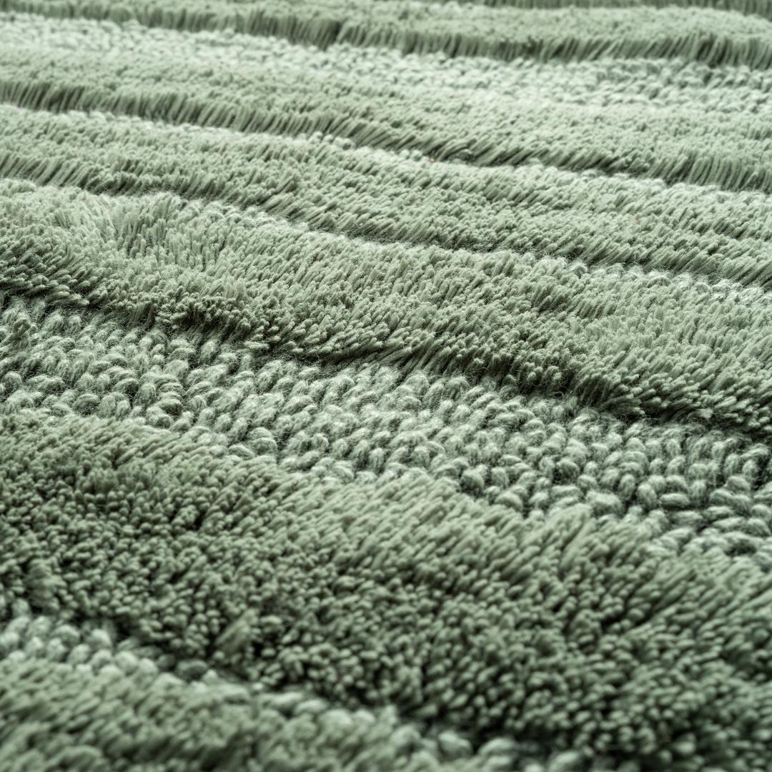 Punjab - Pamuk Pamuklu Banyo Paspası 40x60 Cm Orman Yeşilı