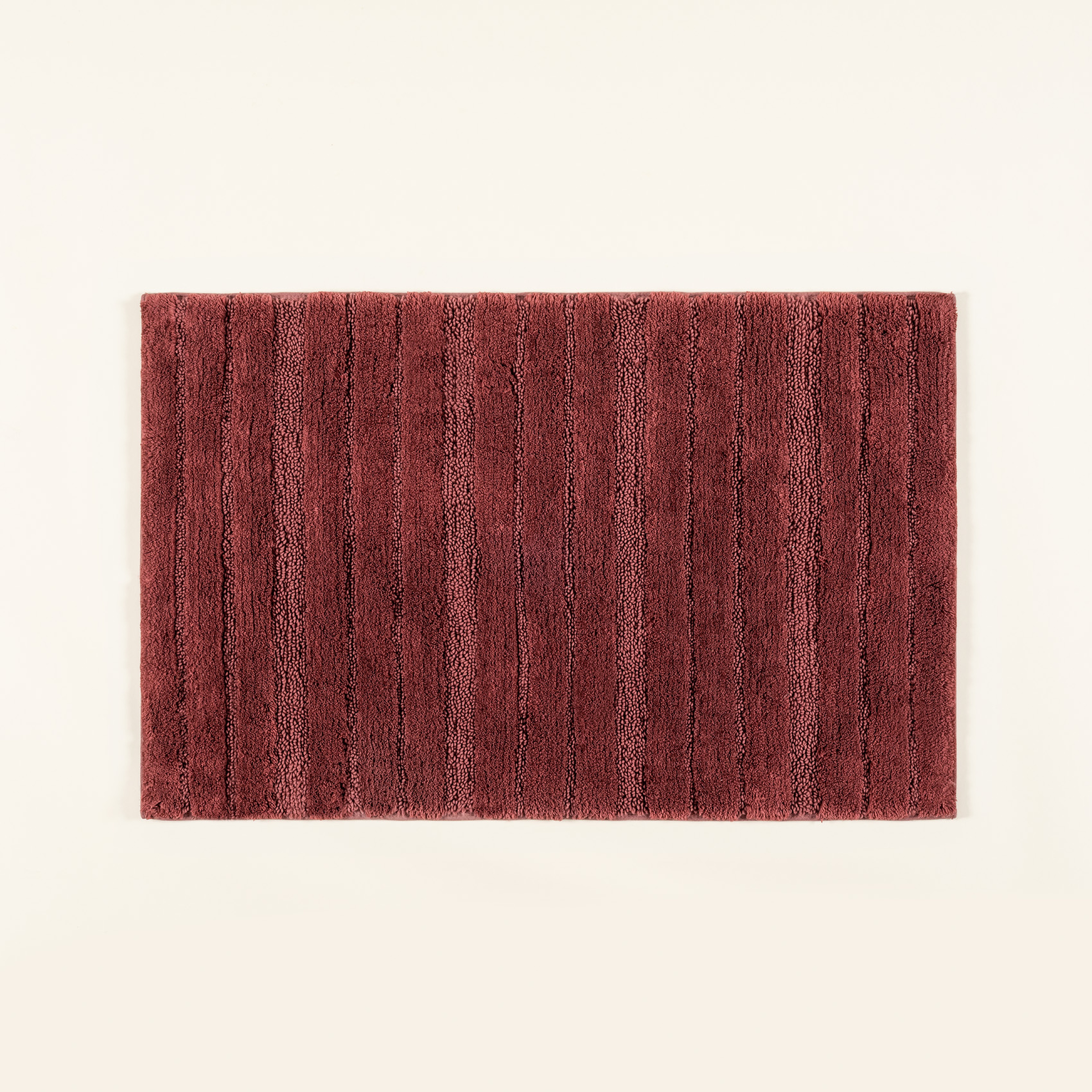 Punjab - Pamuk Pamuklu Banyo Paspası 70x120 Cm Vışne