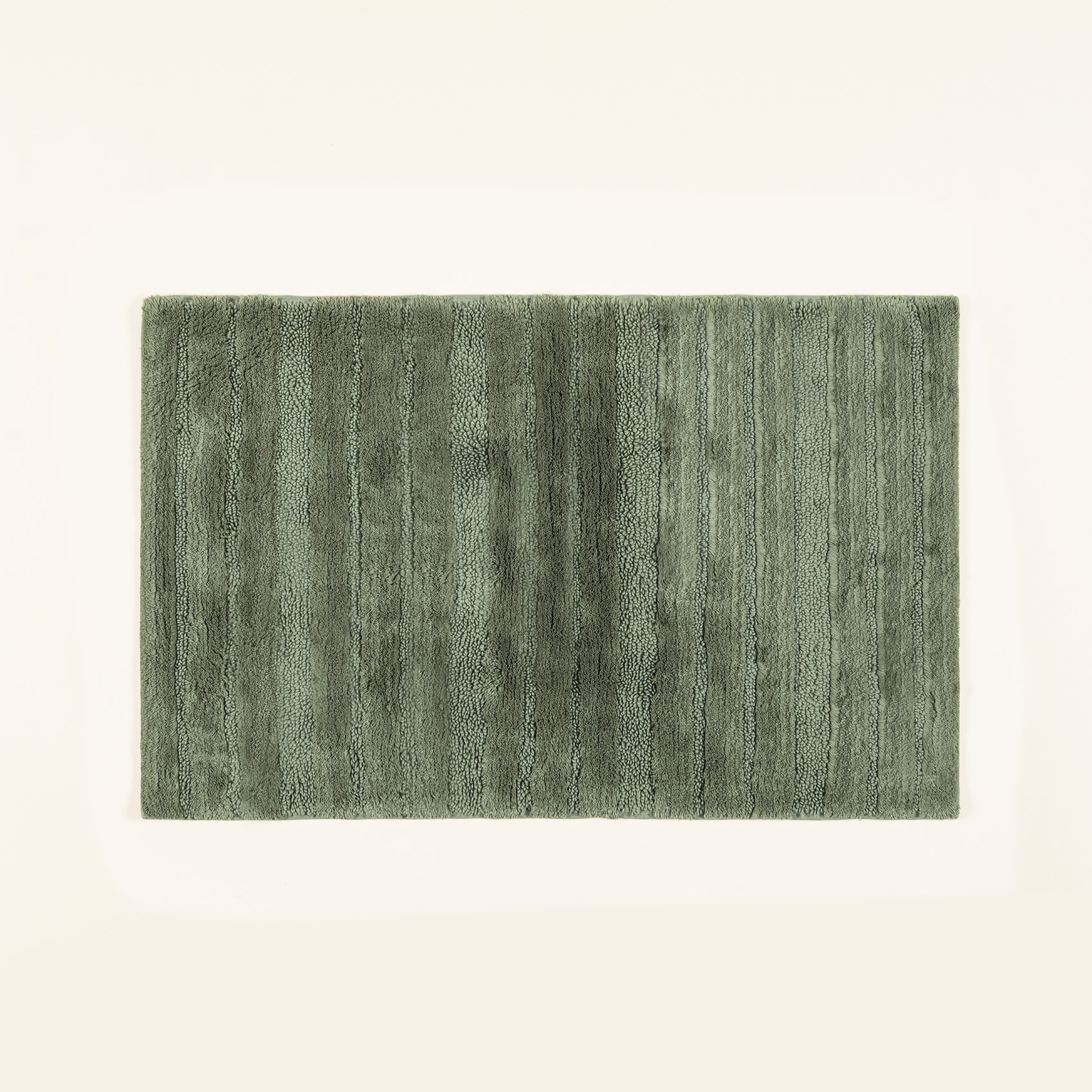 Punjab - Pamuk Pamuklu Banyo Paspası 70x120 Cm Orman Yeşilı