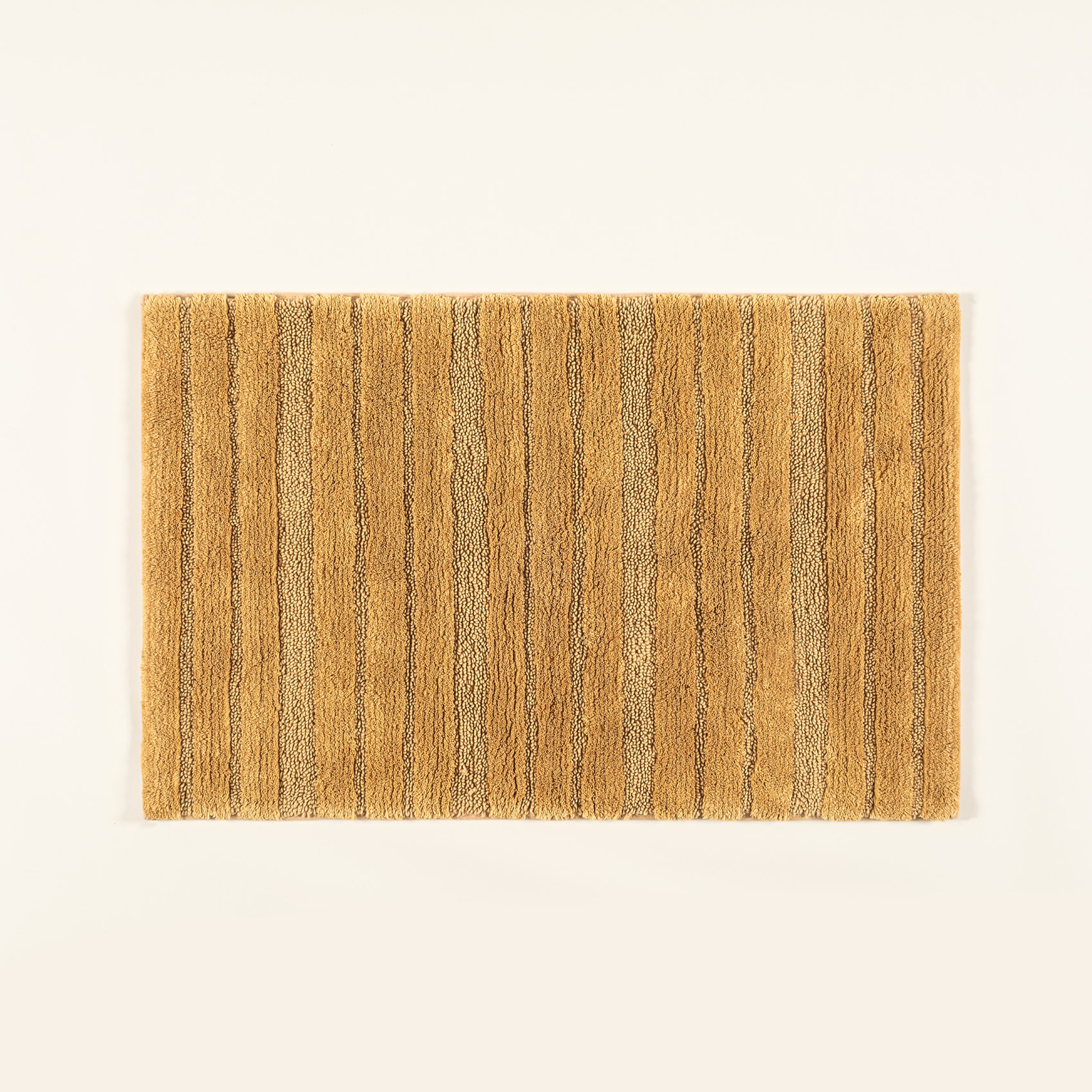 Punjab - Pamuk Pamuklu Banyo Paspası 60x90 Cm Hardal Sarısı