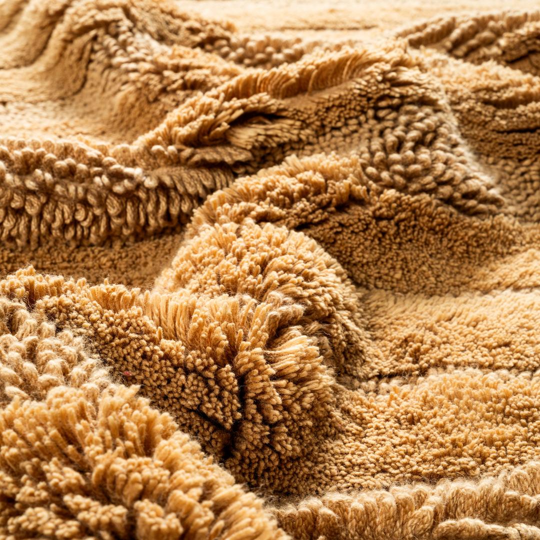 Punjab - Pamuk Pamuklu Banyo Paspası 60x90 Cm Hardal Sarısı