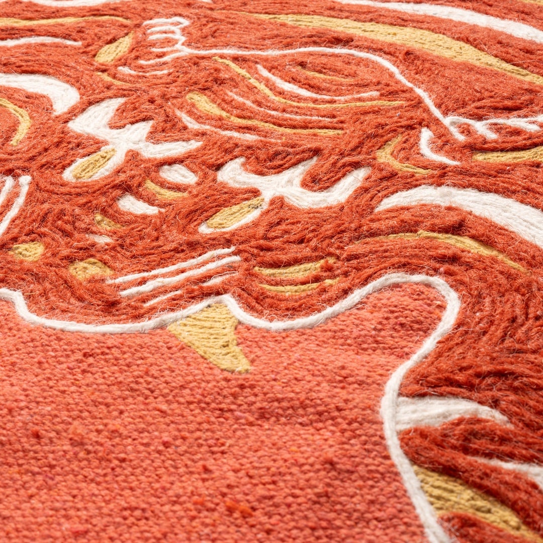 Palrı Pamuk Pamuk %100 Pamuk Kilim 120x180 Cm Kırmızı