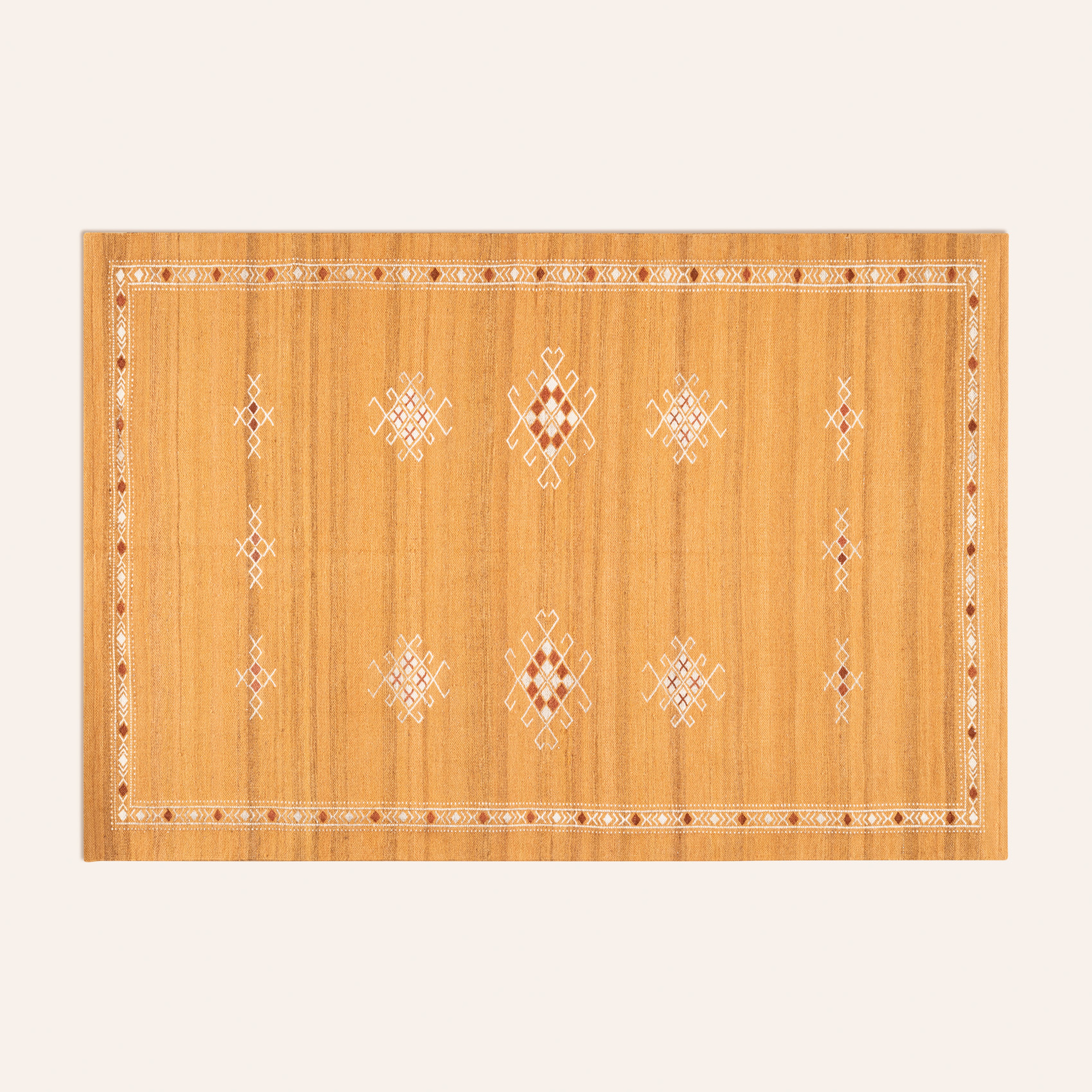 Jaıpur Yün Kilim 80x150 Cm Hardal