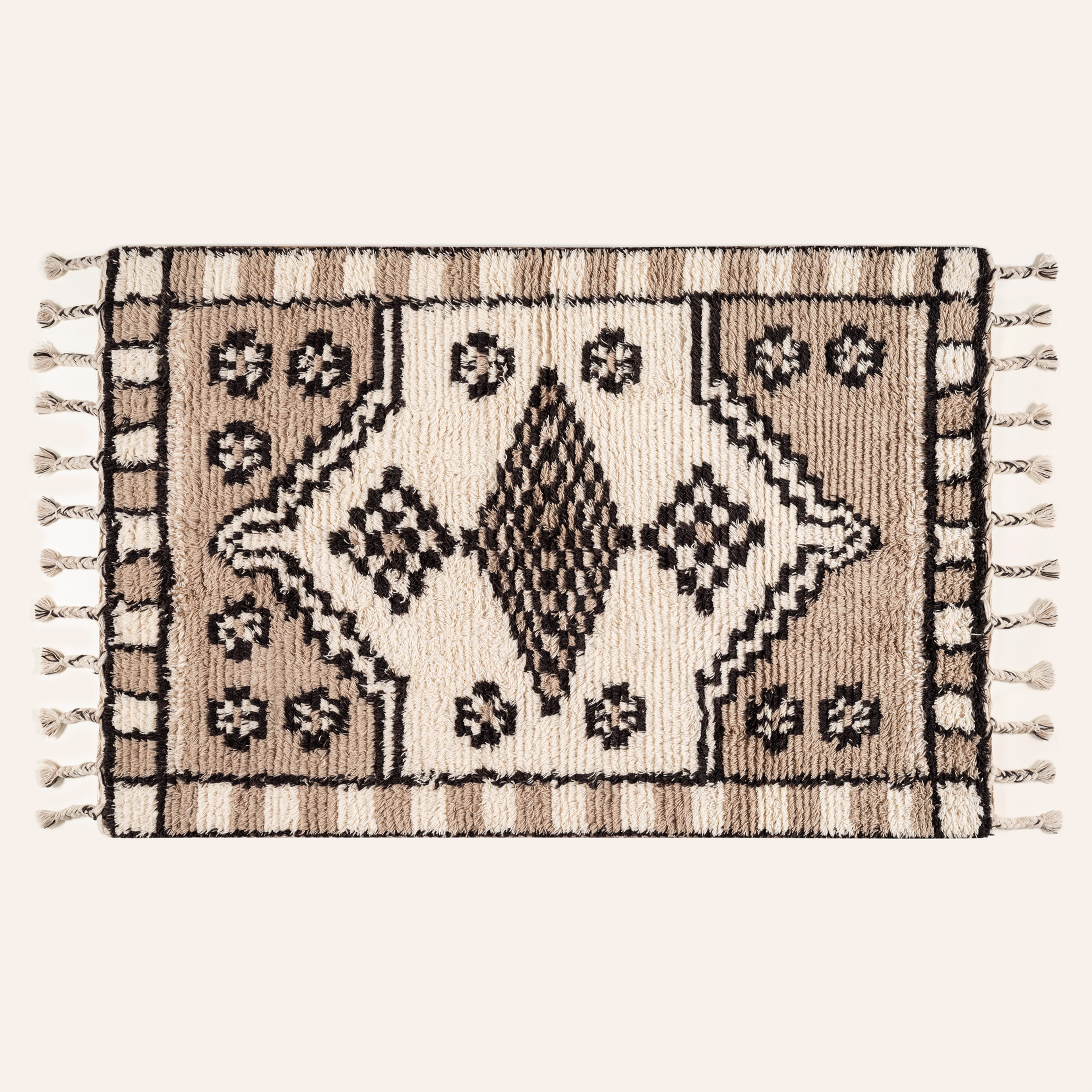 Jaıpur Yün Halı 80x150 Cm Bej