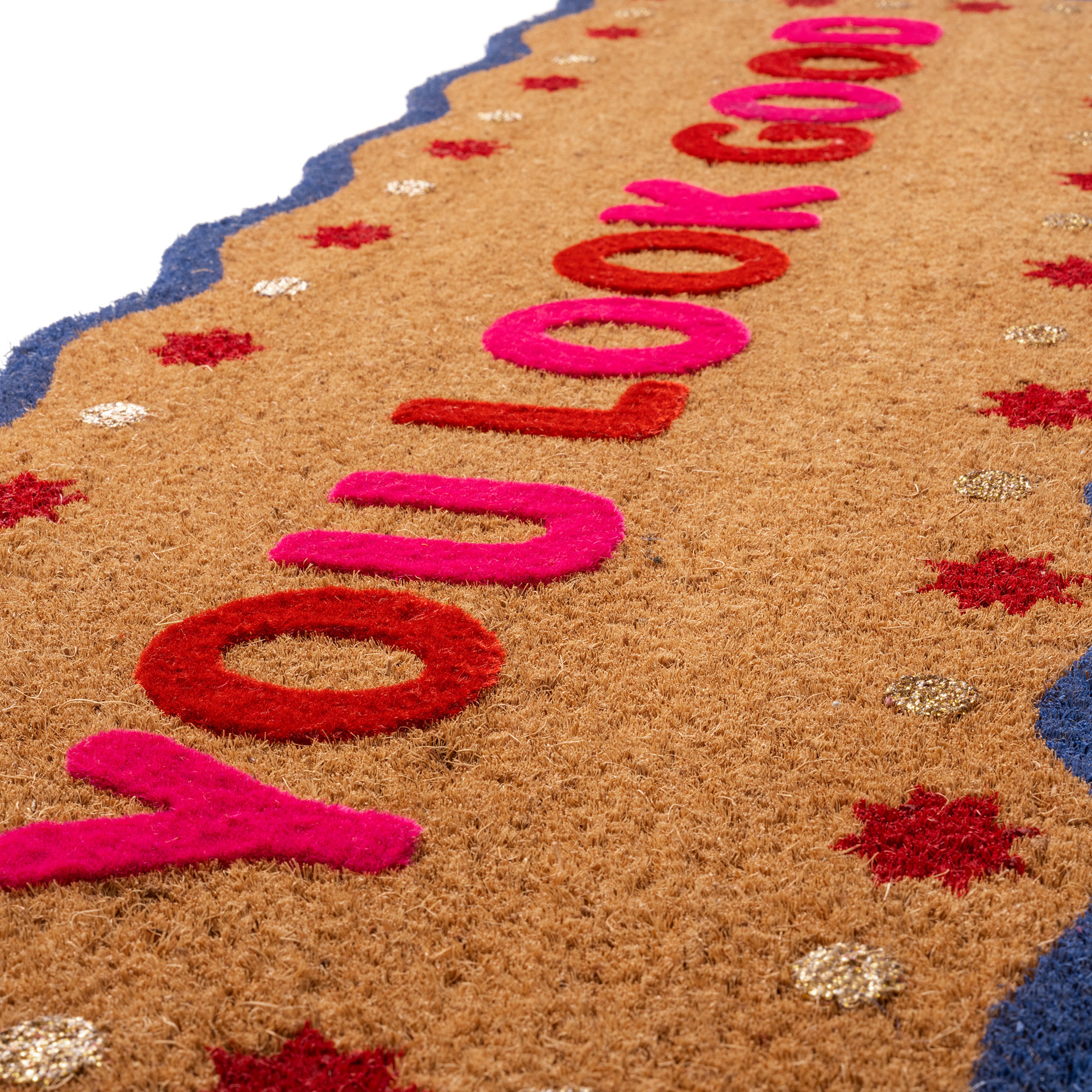 Kerala Coır Kapı Önü Paspası 35x100 Cm Mavi