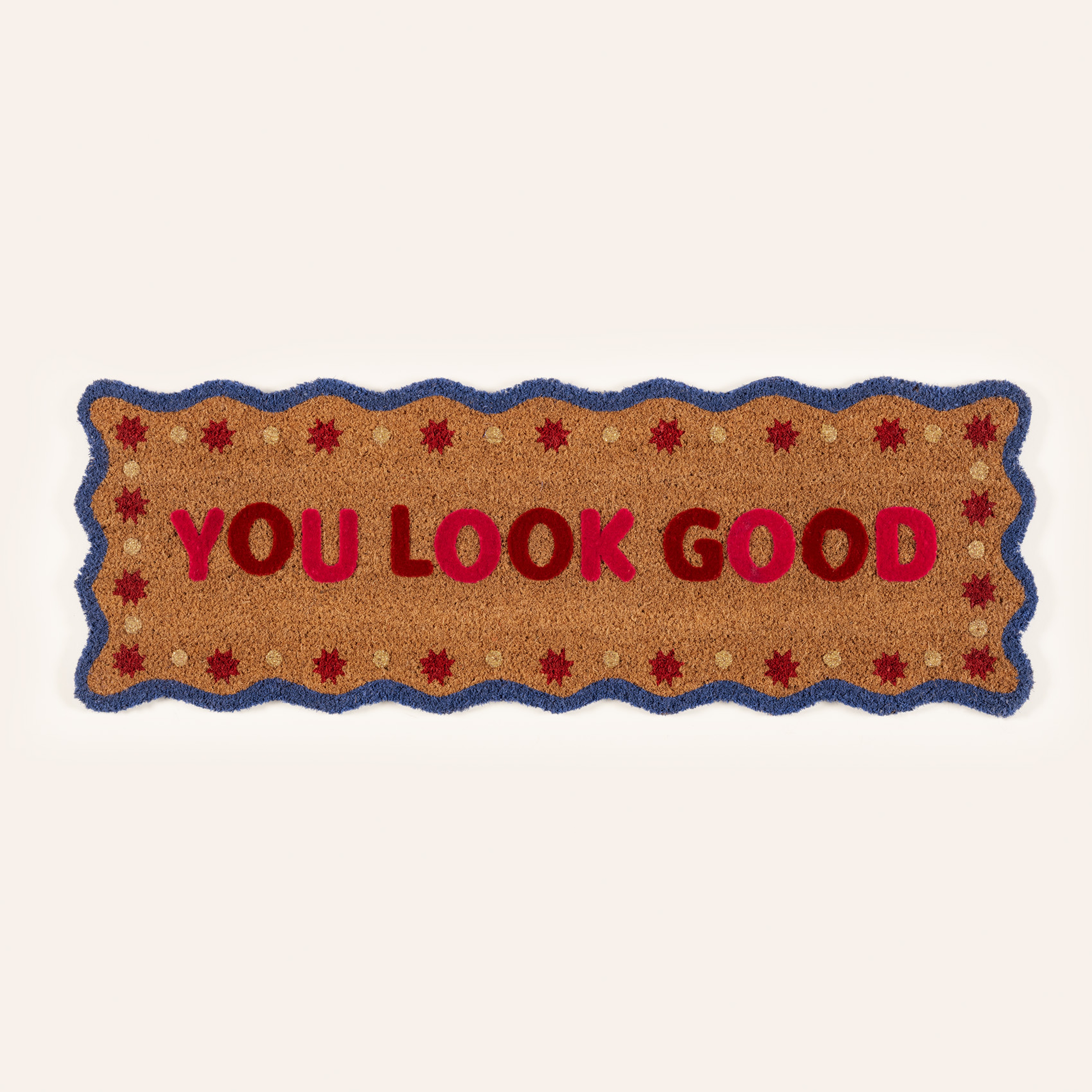 Kerala Coır Kapı Önü Paspası 35x100 Cm Mavi