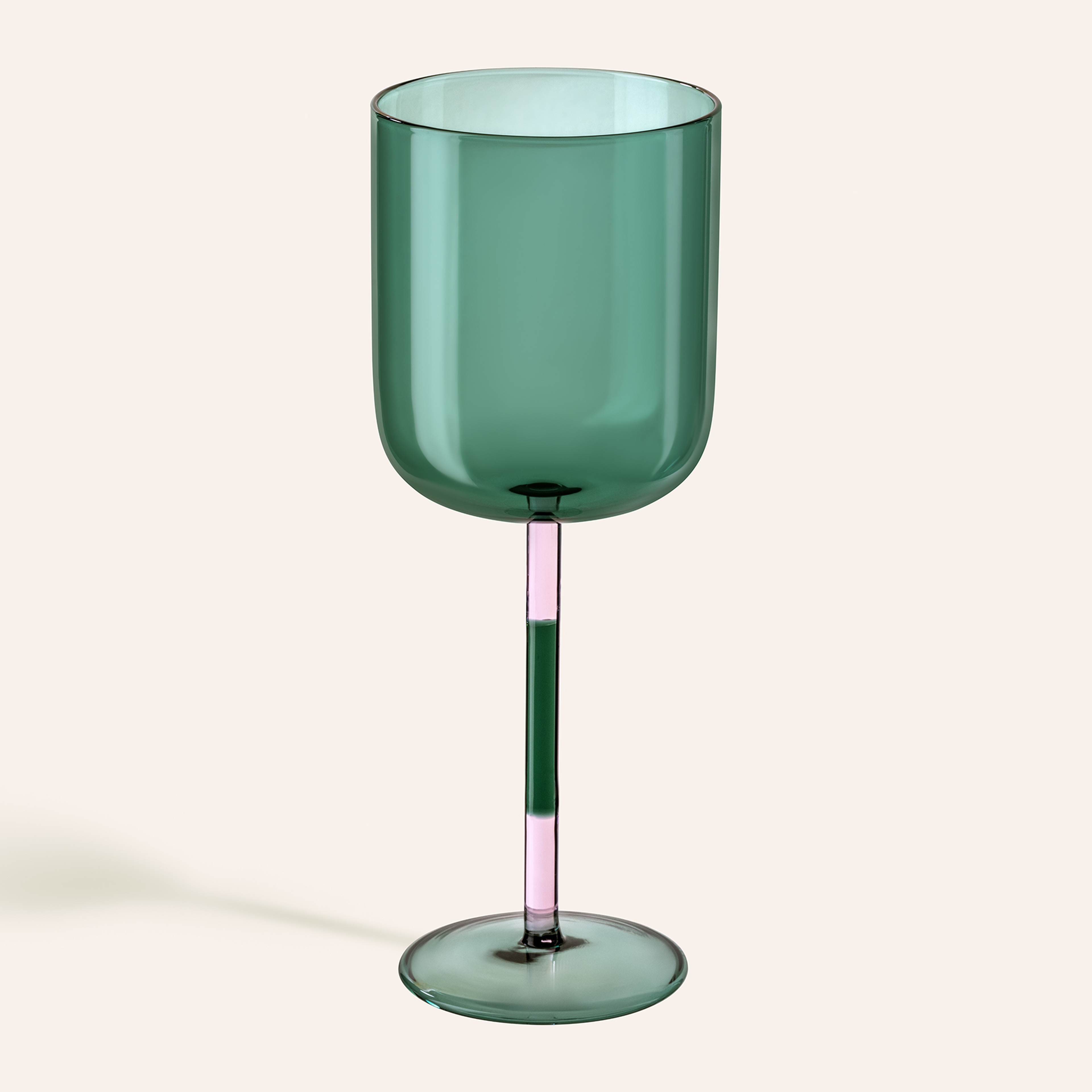 Henan Borosilikat Cam Kadeh 360 Ml Pembe