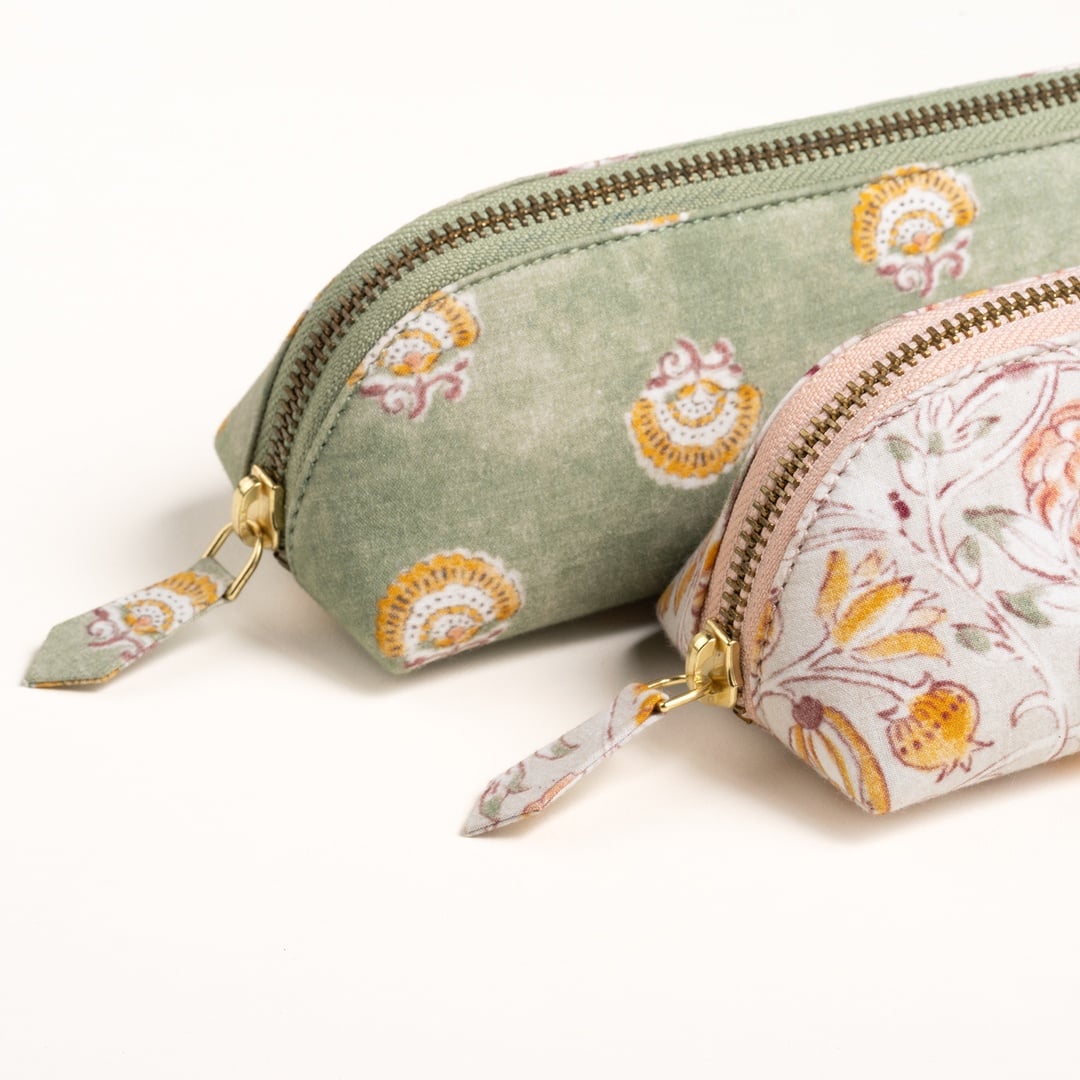 Noıda Baskılı Pamuk Kalemlik 21.00x6.10 Cm Gri