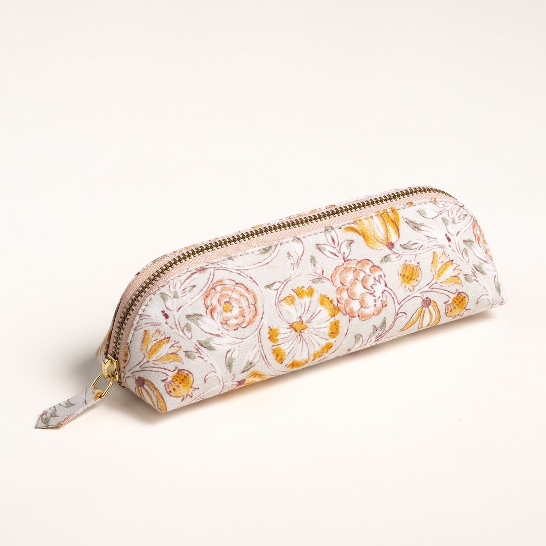 Noıda Baskılı Pamuk Kalemlik 21.00x6.10 Cm Gri