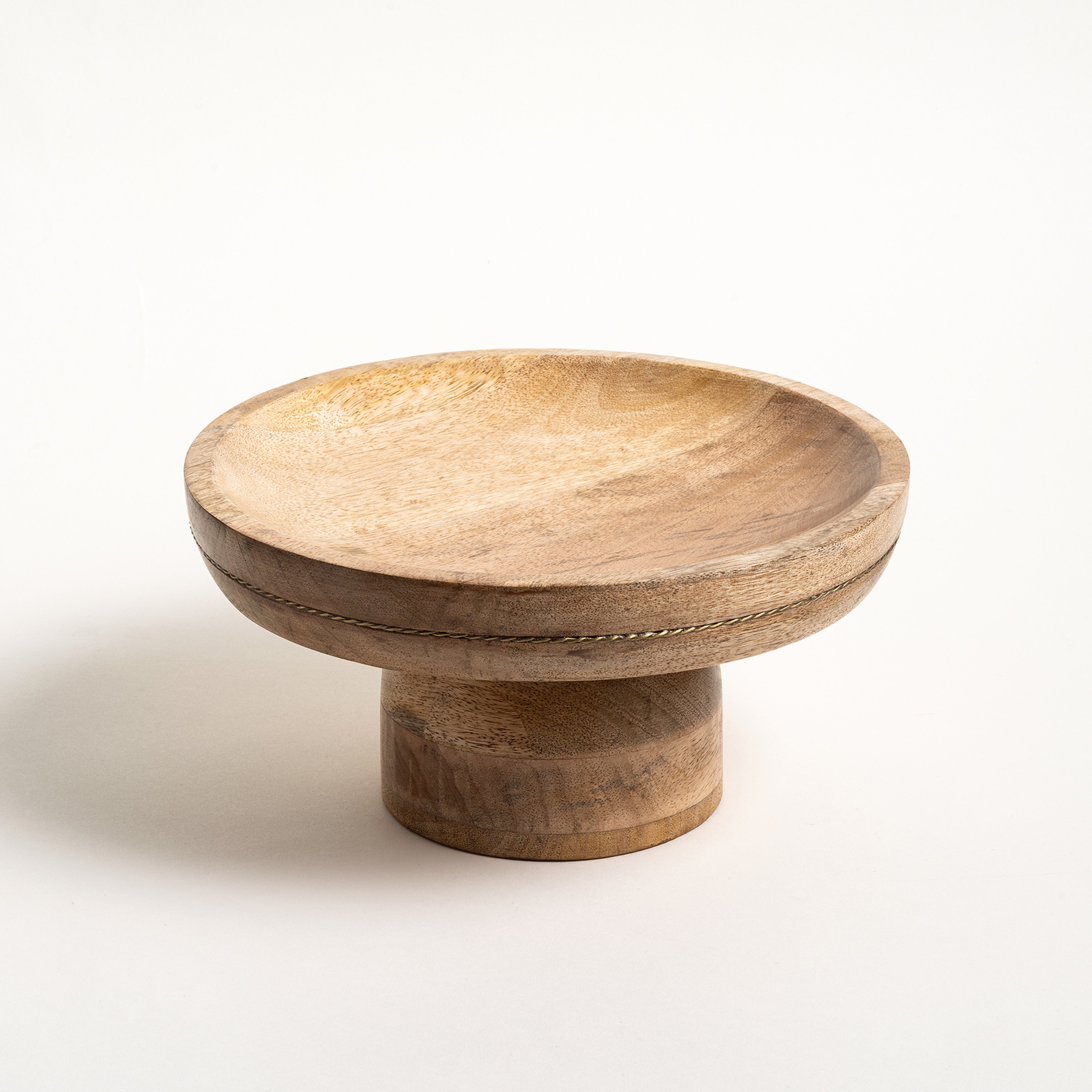 Rampur Mango Ağacı Servis Tabağı 24x22x10 Cm Natural