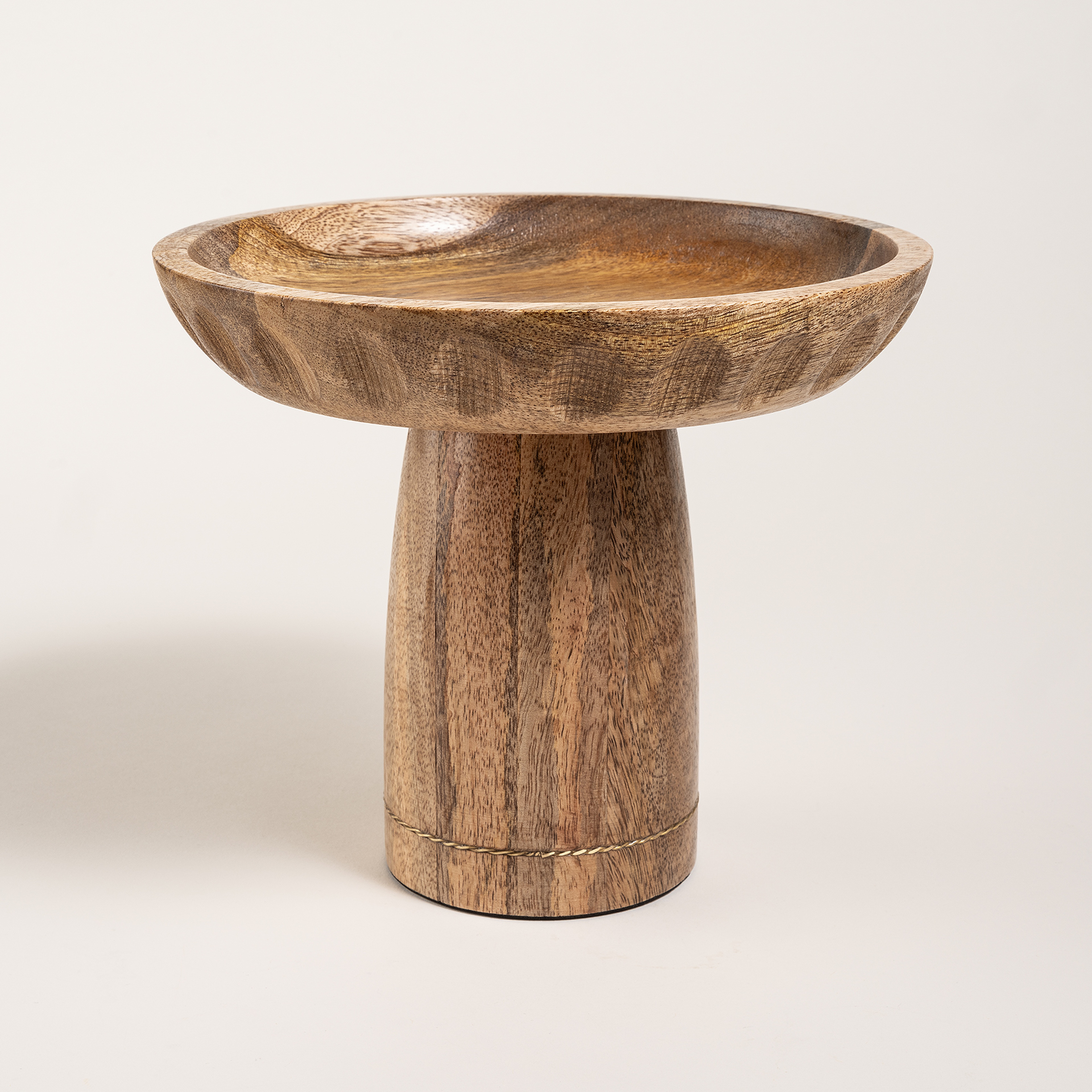 Rampur Mango Ağacı Servis Tabağı 24x24x19 Cm Natural