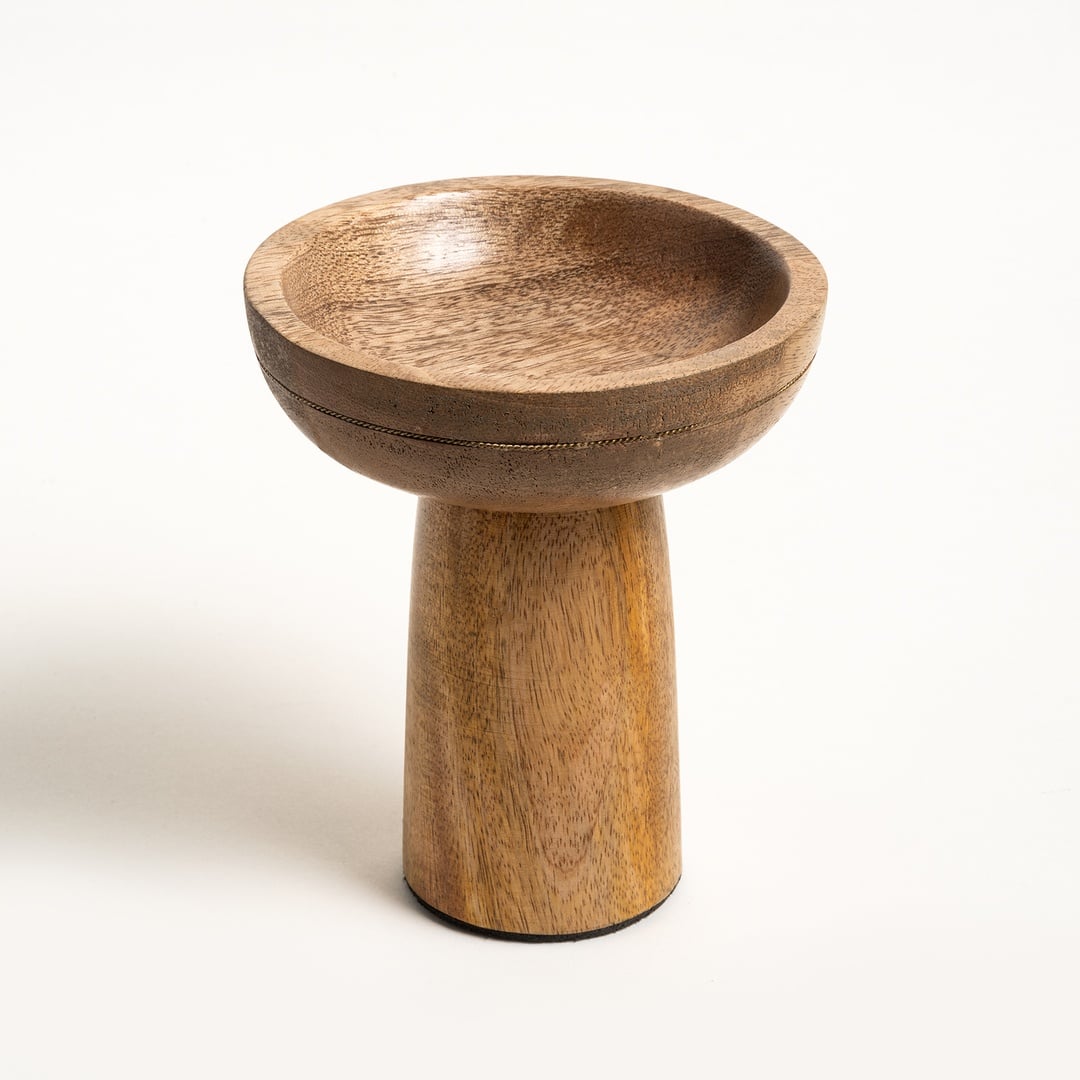 Rampur Mango Ağacı Servis Tabağı 12x12x14 Cm Natural