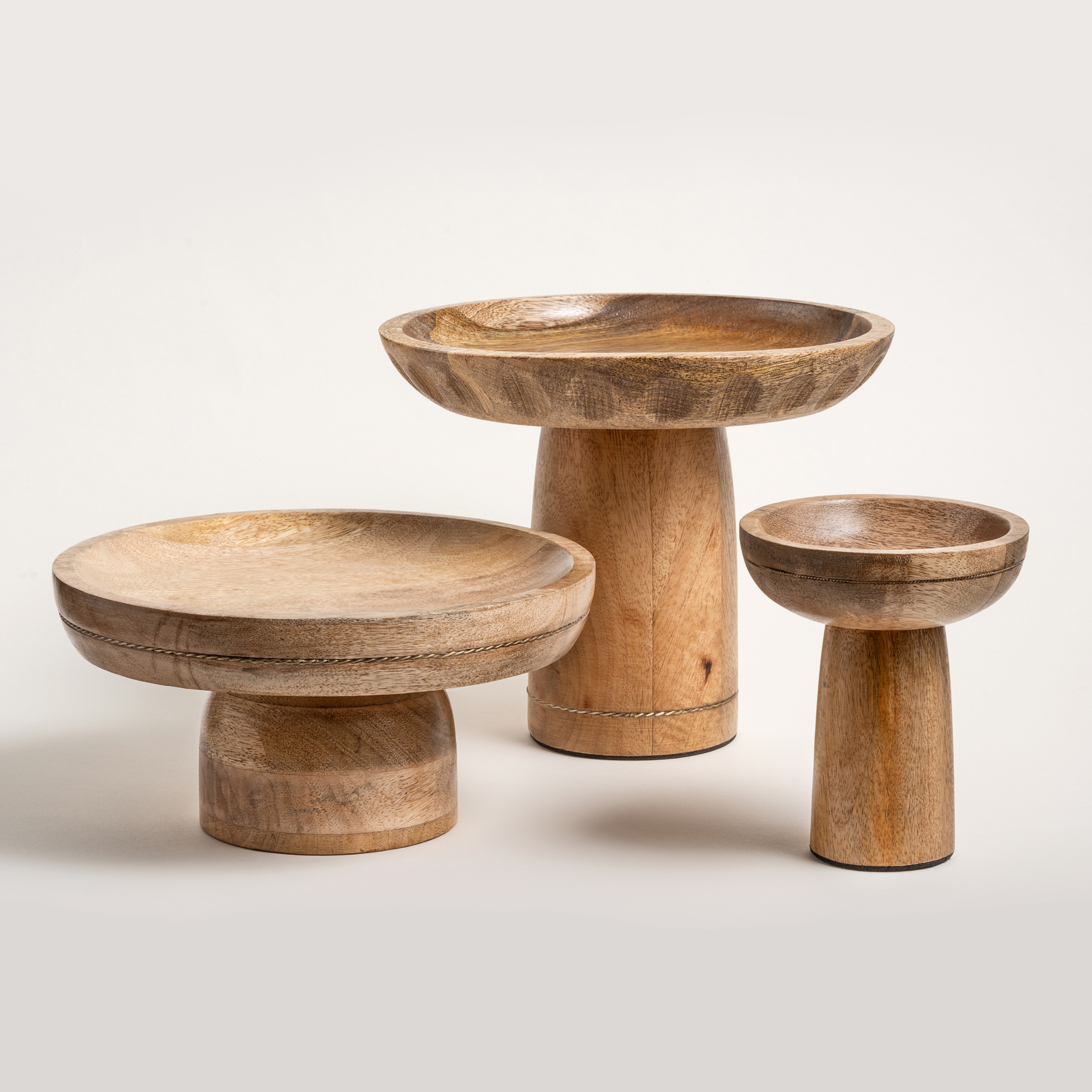 Rampur Mango Ağacı Servis Tabağı 12x12x14 Cm Natural