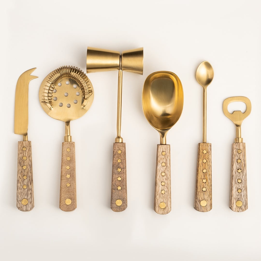 Rampur Çelik Bar Aksesuarları 24 Cm Natural - Altın