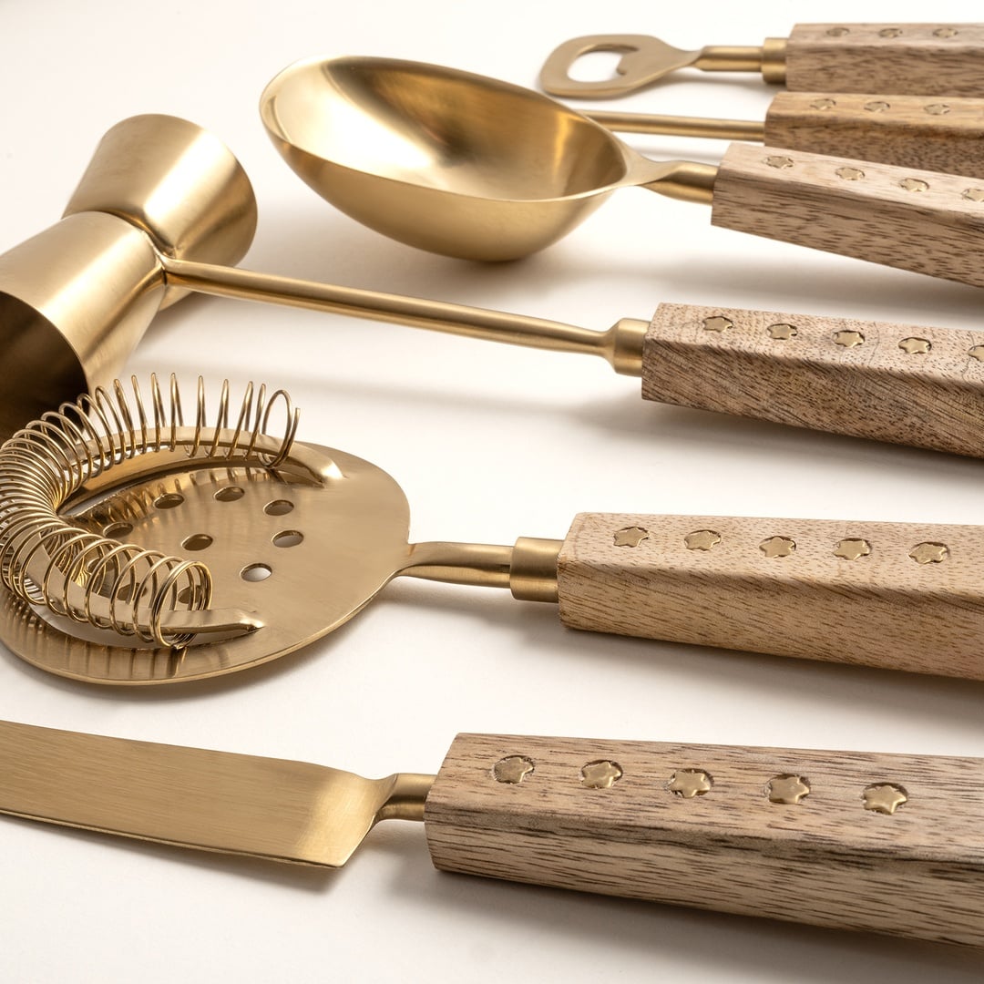 Rampur Çelik Bar Aksesuarları 24 Cm Natural - Altın