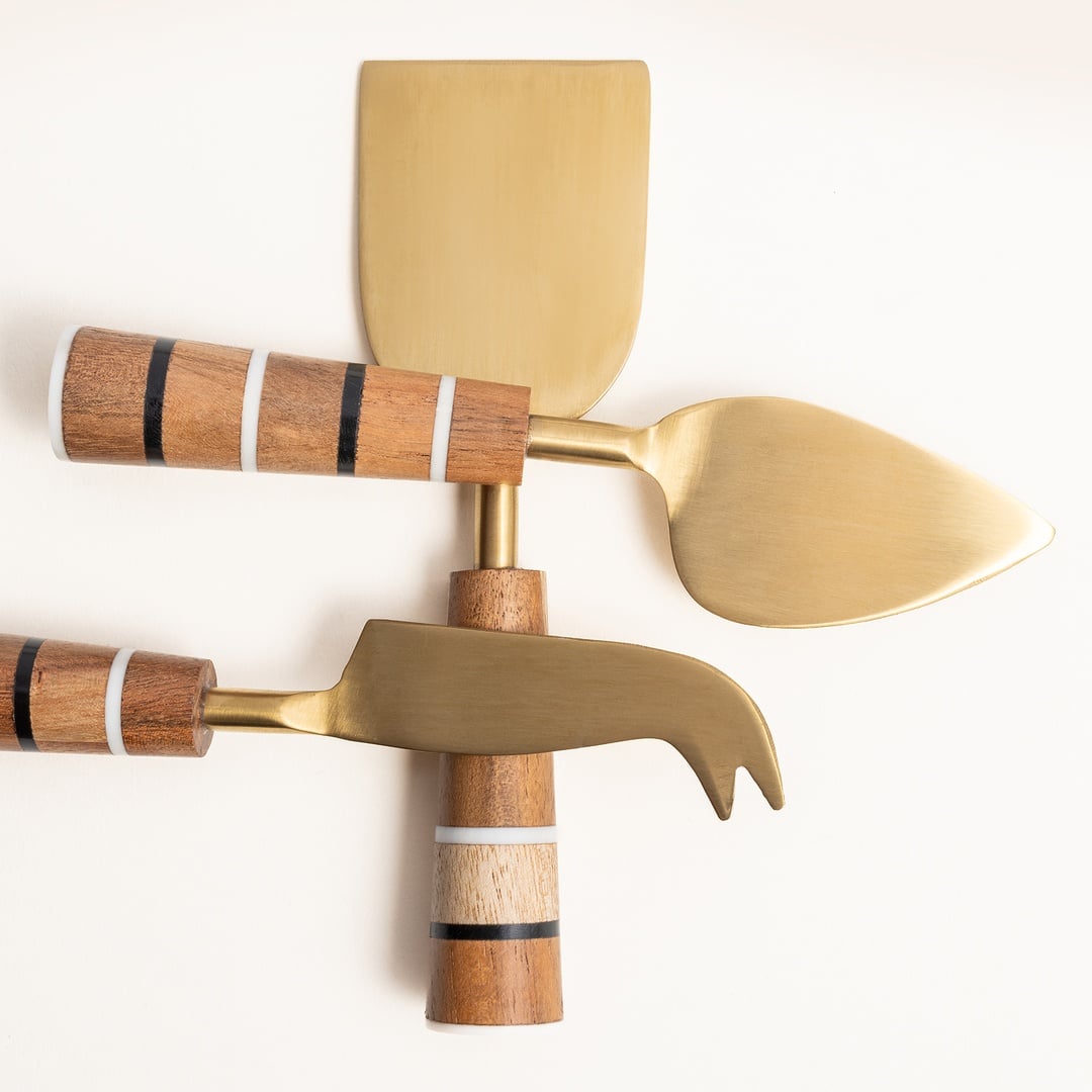 Rampur Çelik Servis Seti 16 Cm Kahverengi - Altın