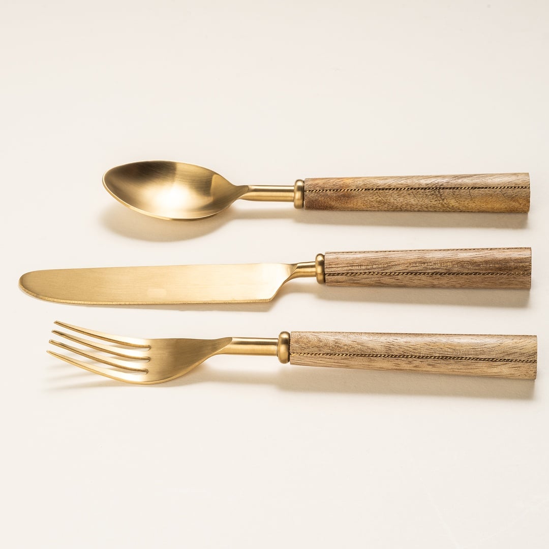 Rampur Çelik Çkb Seti 24x3x1 Cm Natural - Altın